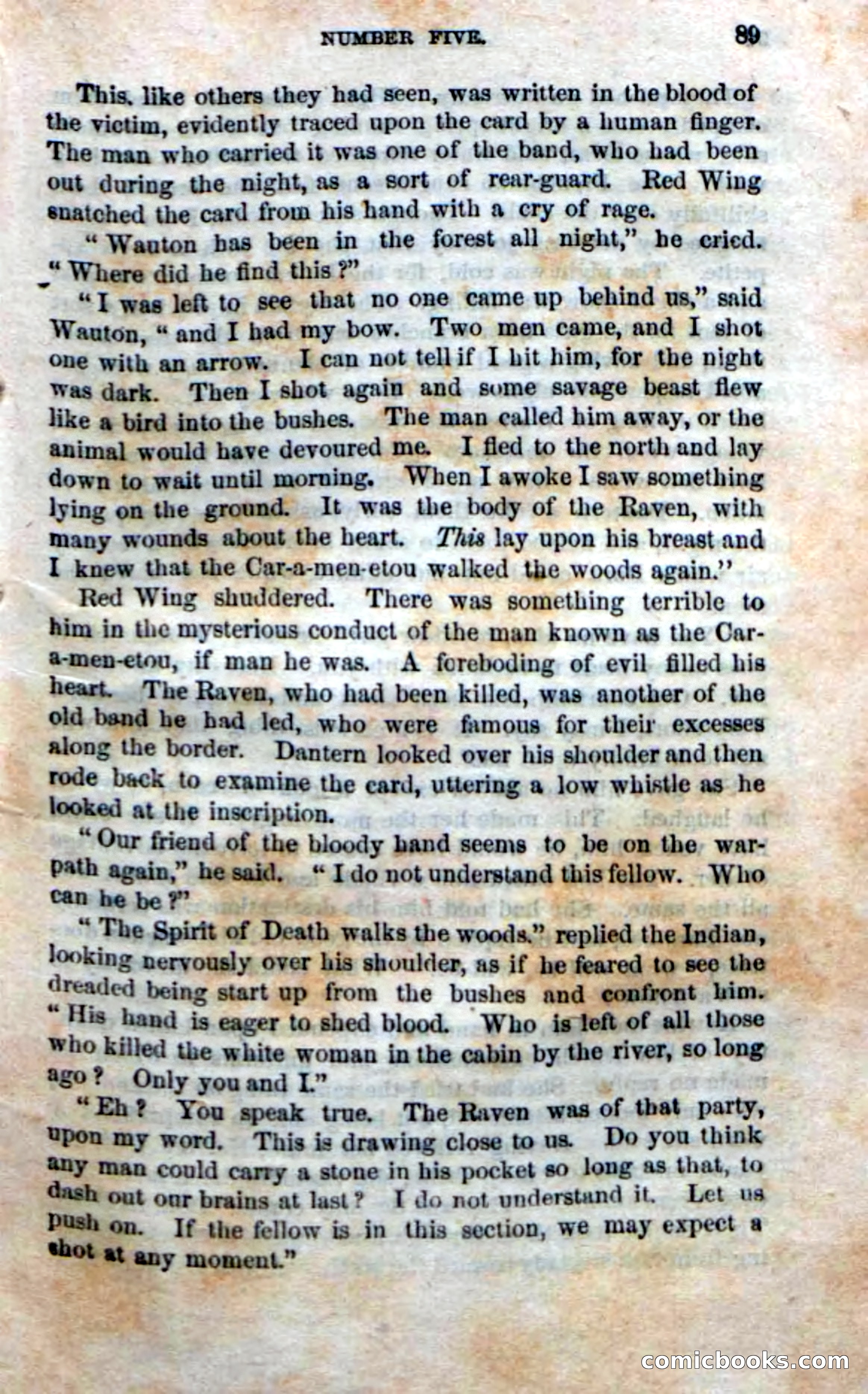 Beadle's New Dime Novels: Red Slayer — page 85 of 100