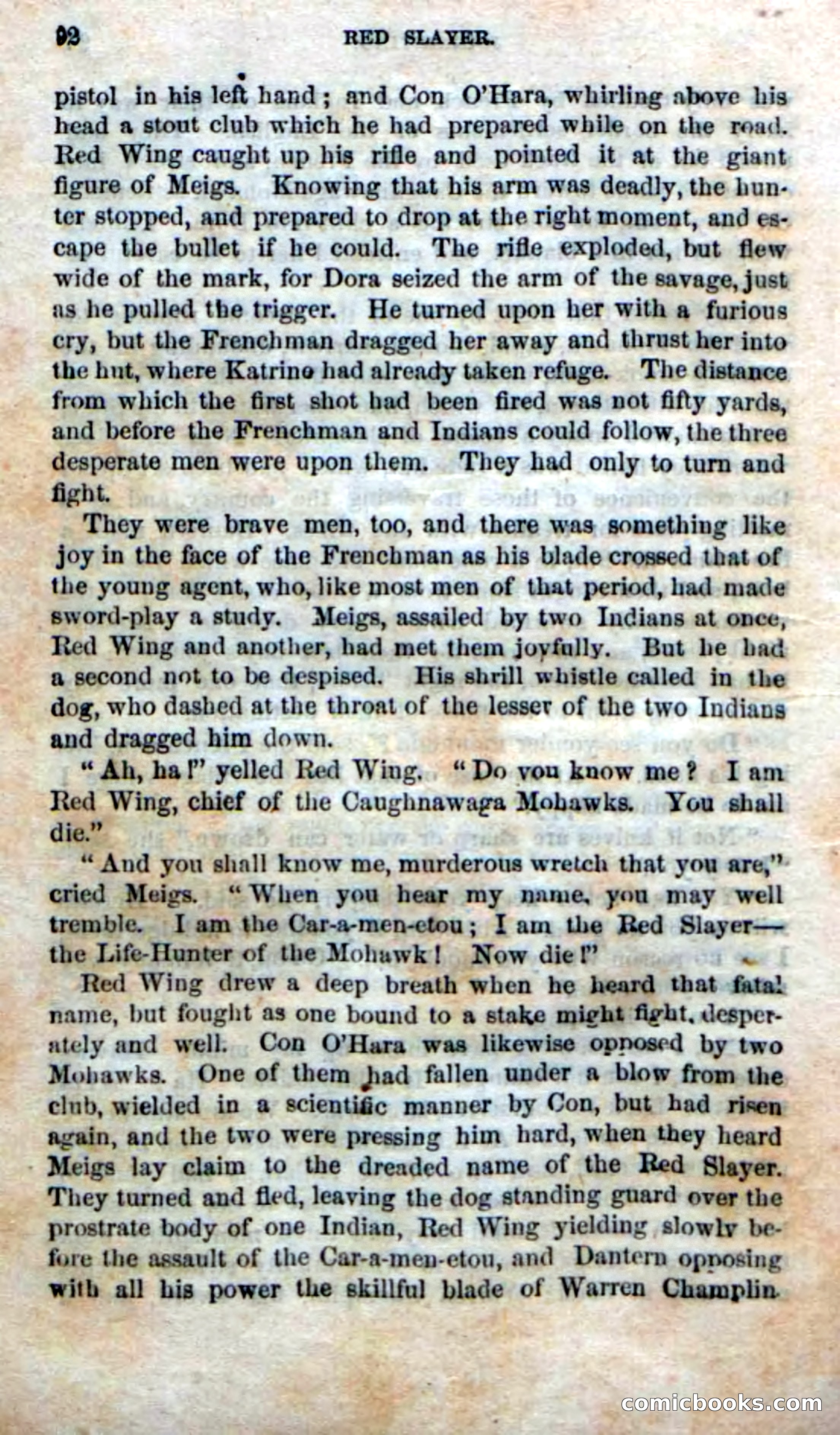 Beadle's New Dime Novels: Red Slayer — page 88 of 100