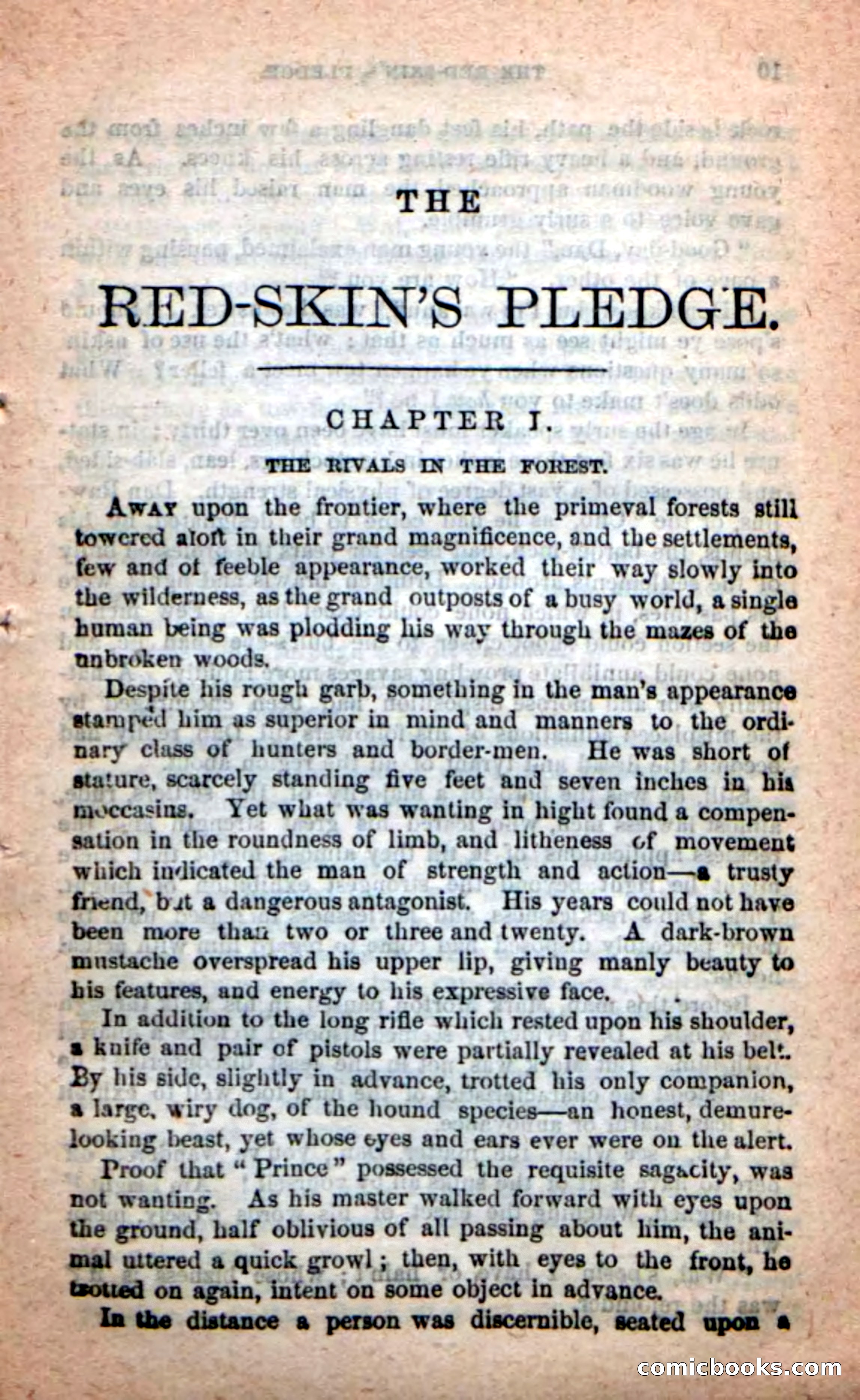Beadle's Dime Novels: Red-Skin's Pledge — page 5 of 100