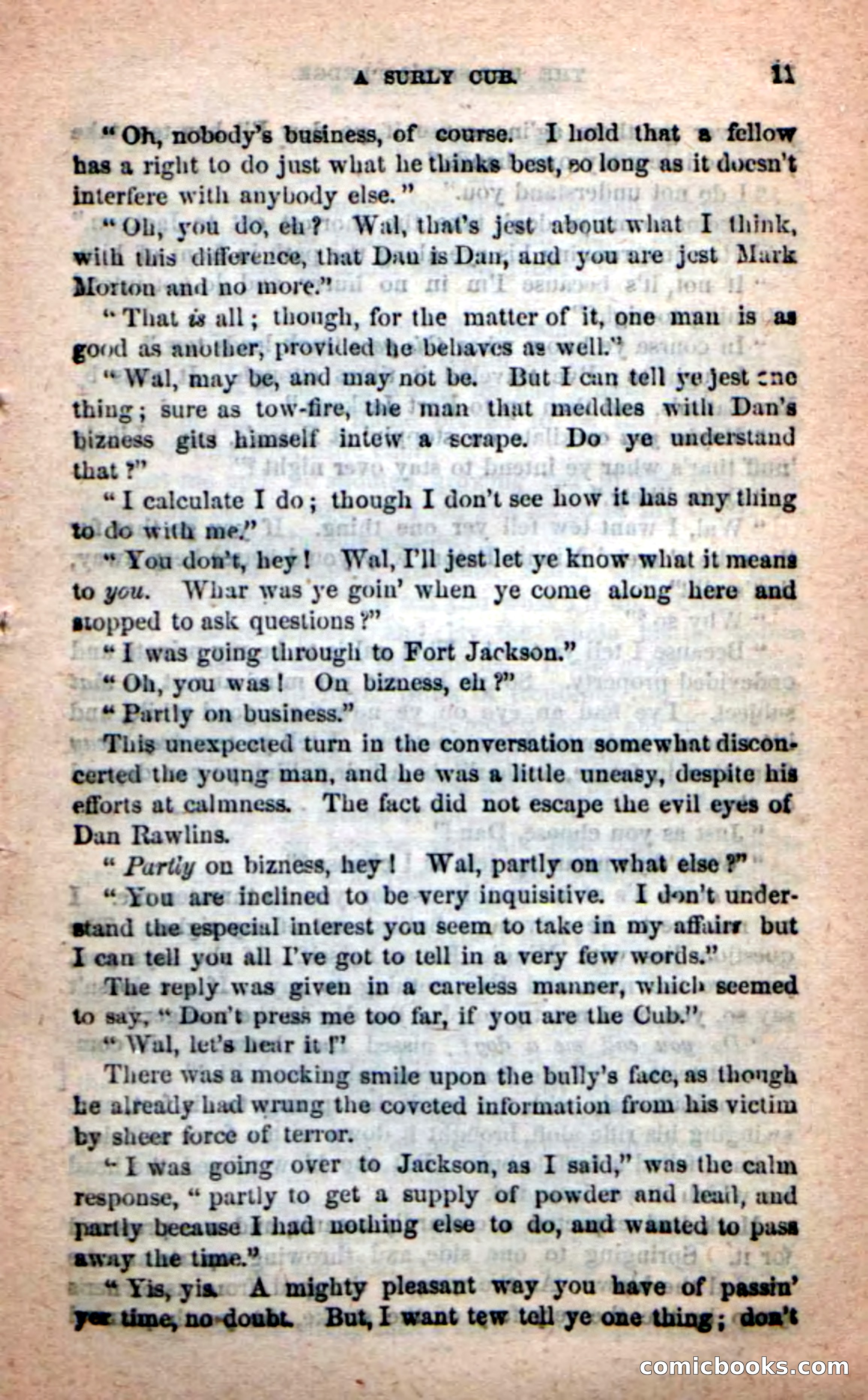 Beadle's Dime Novels: Red-Skin's Pledge — page 7 of 100