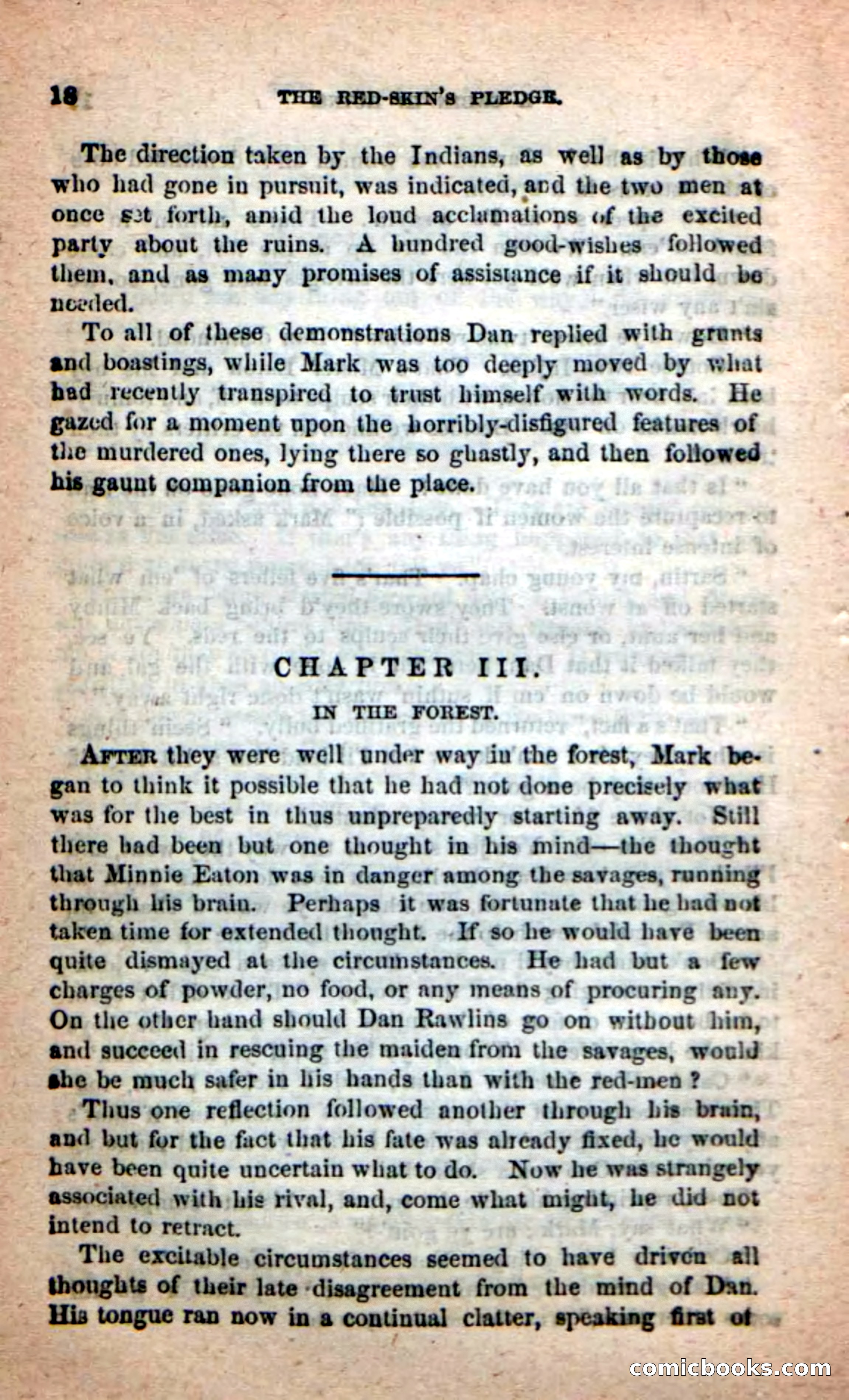 Beadle's Dime Novels: Red-Skin's Pledge — page 14 of 100