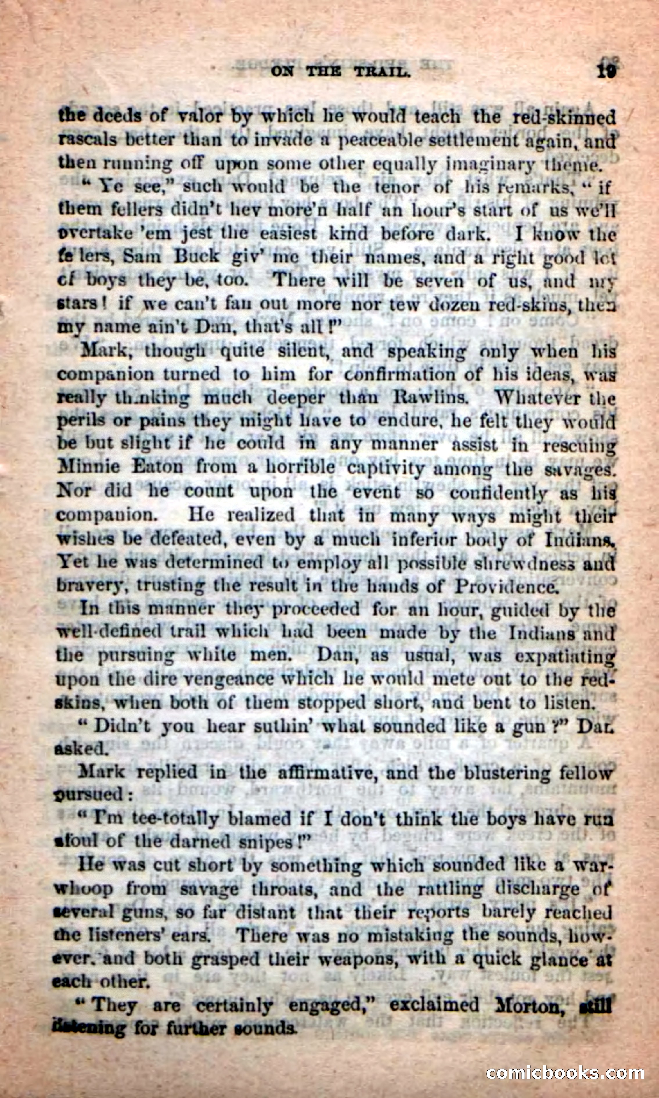 Beadle's Dime Novels: Red-Skin's Pledge — page 15 of 100