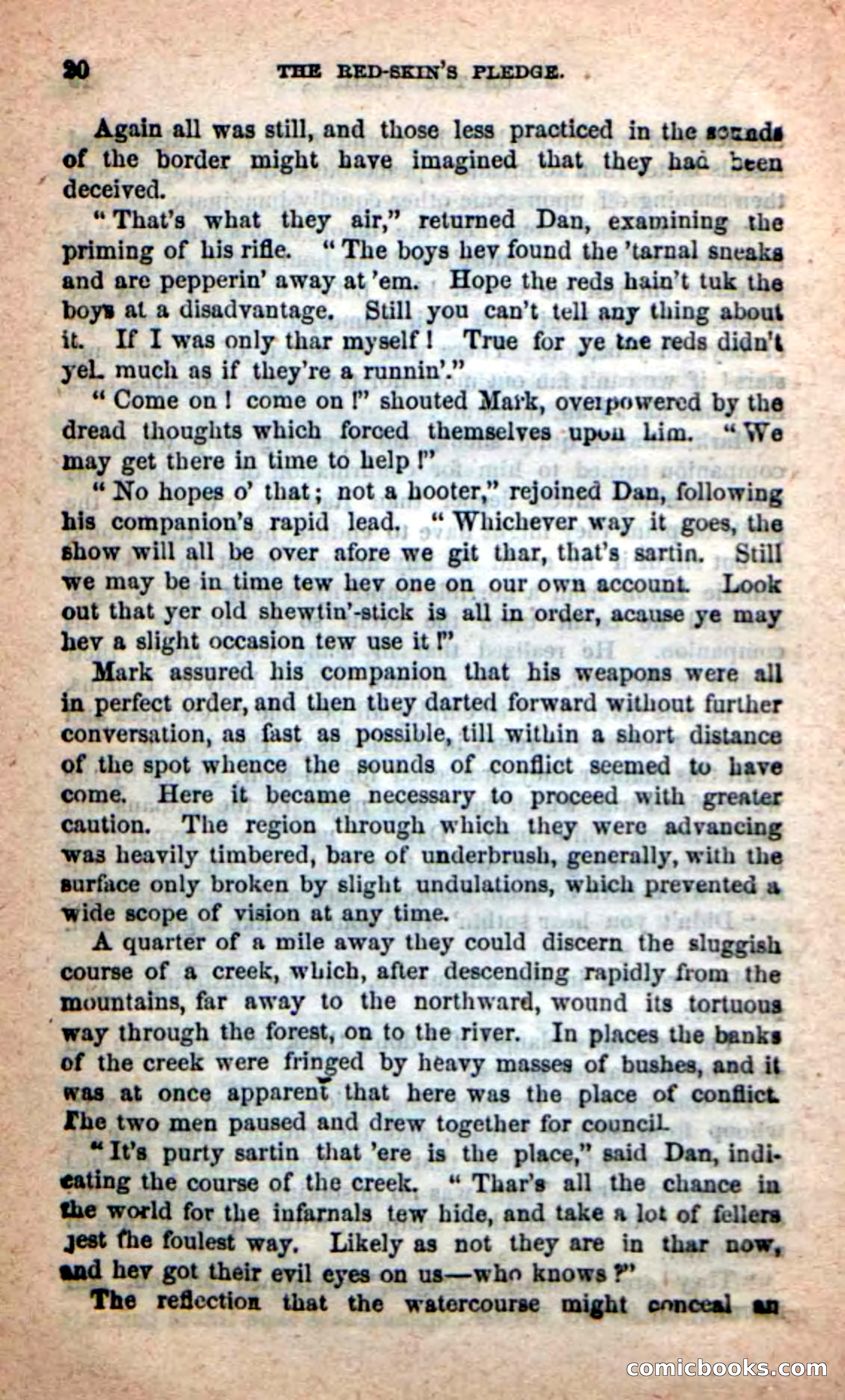 Beadle's Dime Novels: Red-Skin's Pledge — page 16 of 100