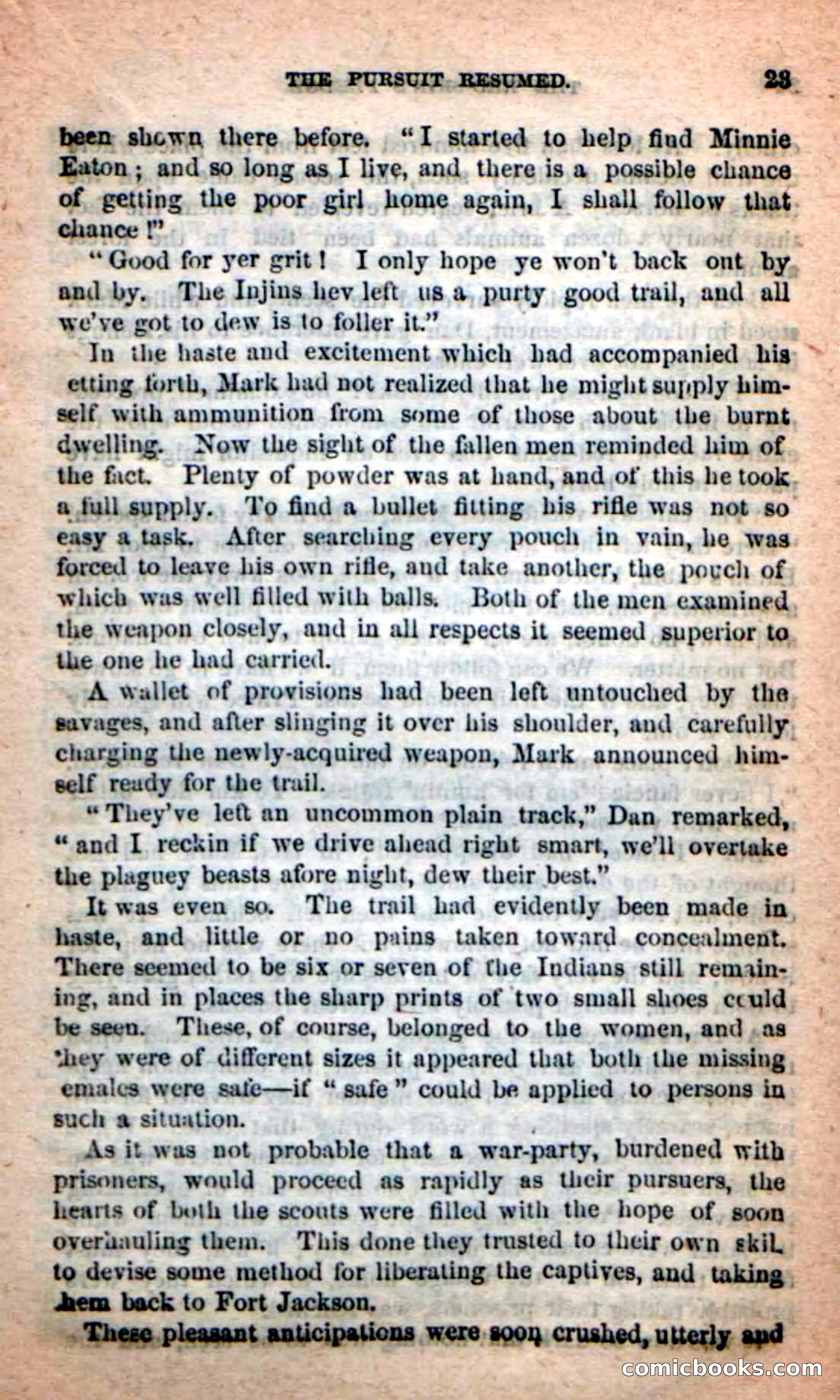 Beadle's Dime Novels: Red-Skin's Pledge — page 19 of 100