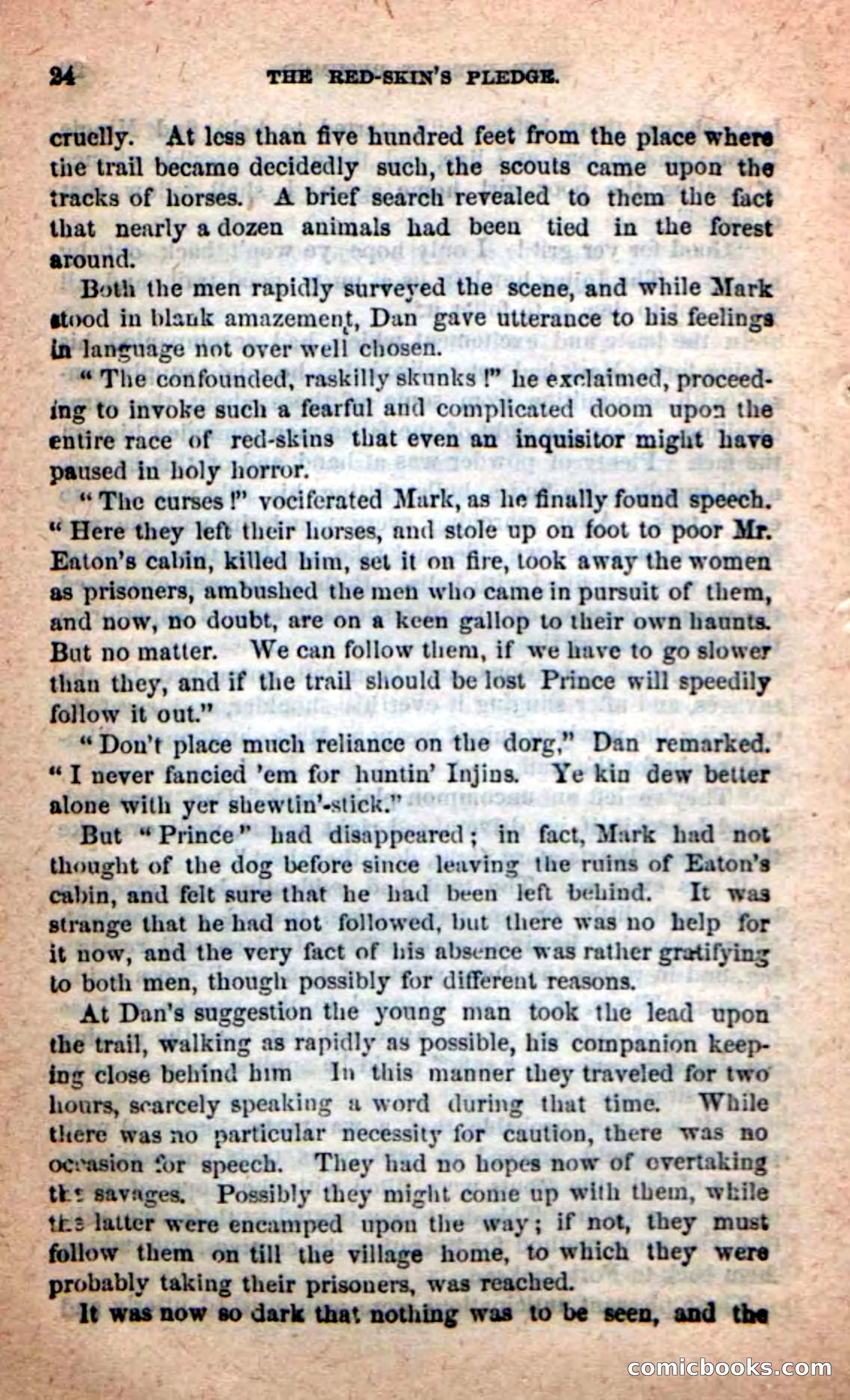 Beadle's Dime Novels: Red-Skin's Pledge — page 20 of 100