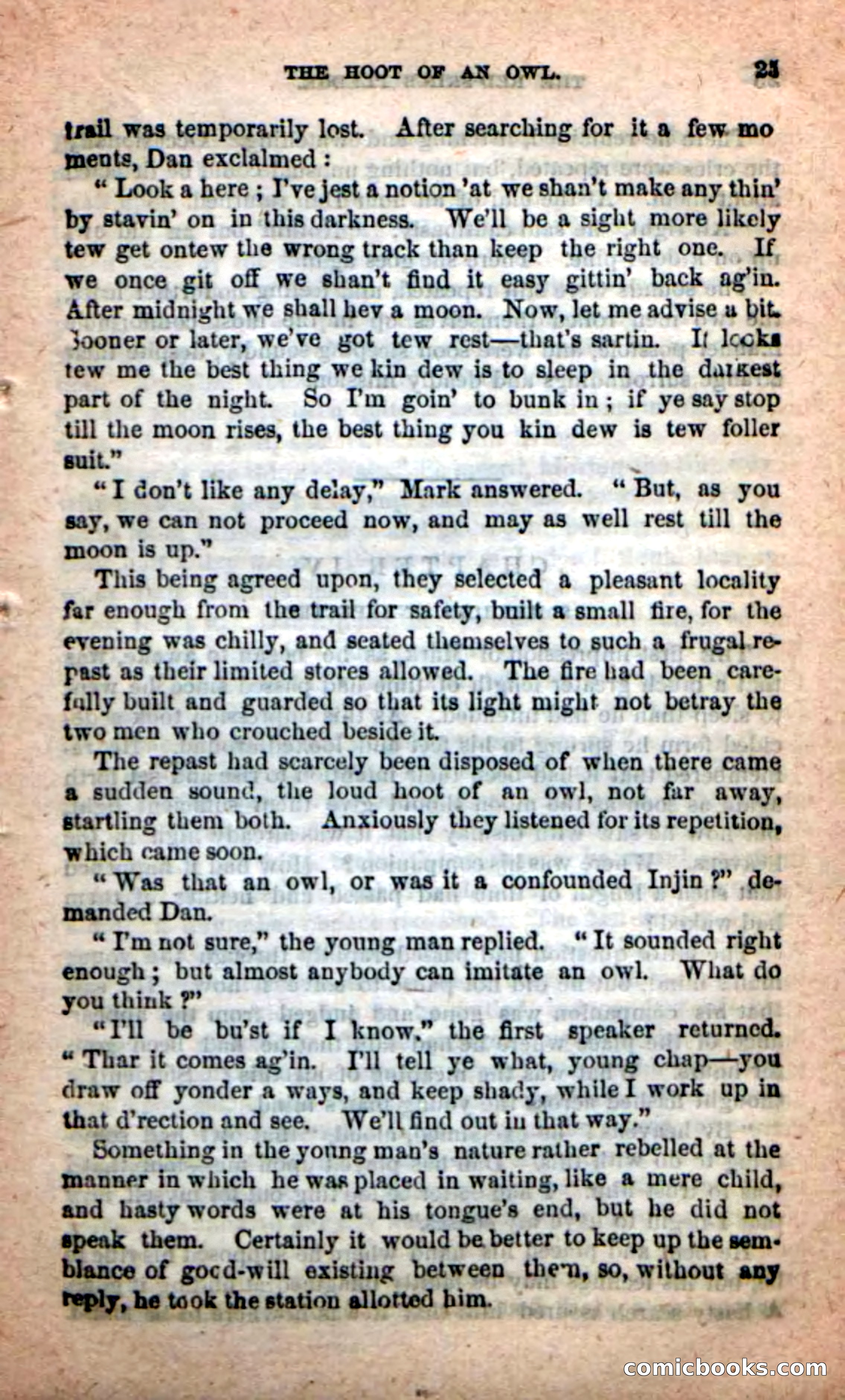 Beadle's Dime Novels: Red-Skin's Pledge — page 21 of 100