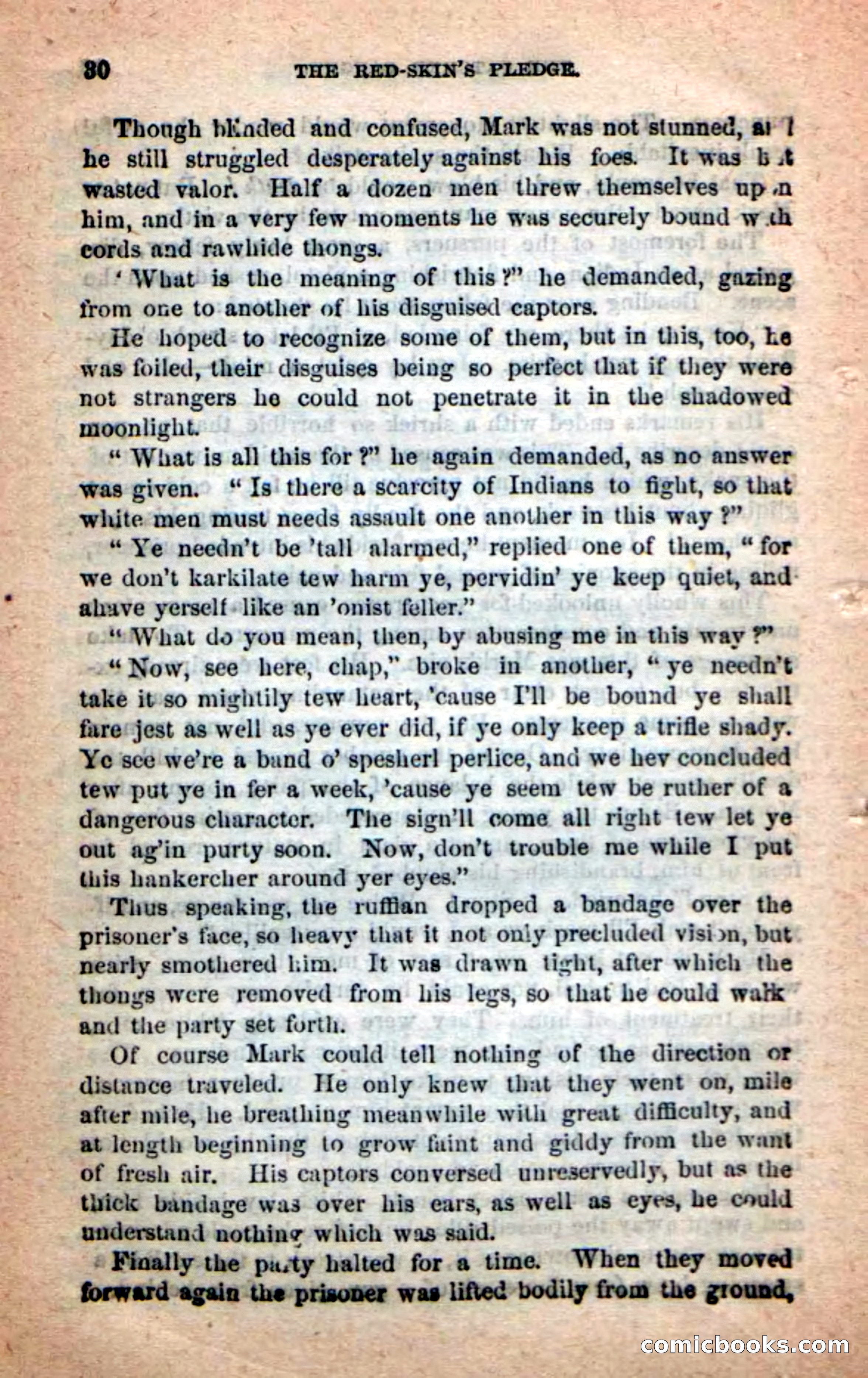 Beadle's Dime Novels: Red-Skin's Pledge — page 26 of 100