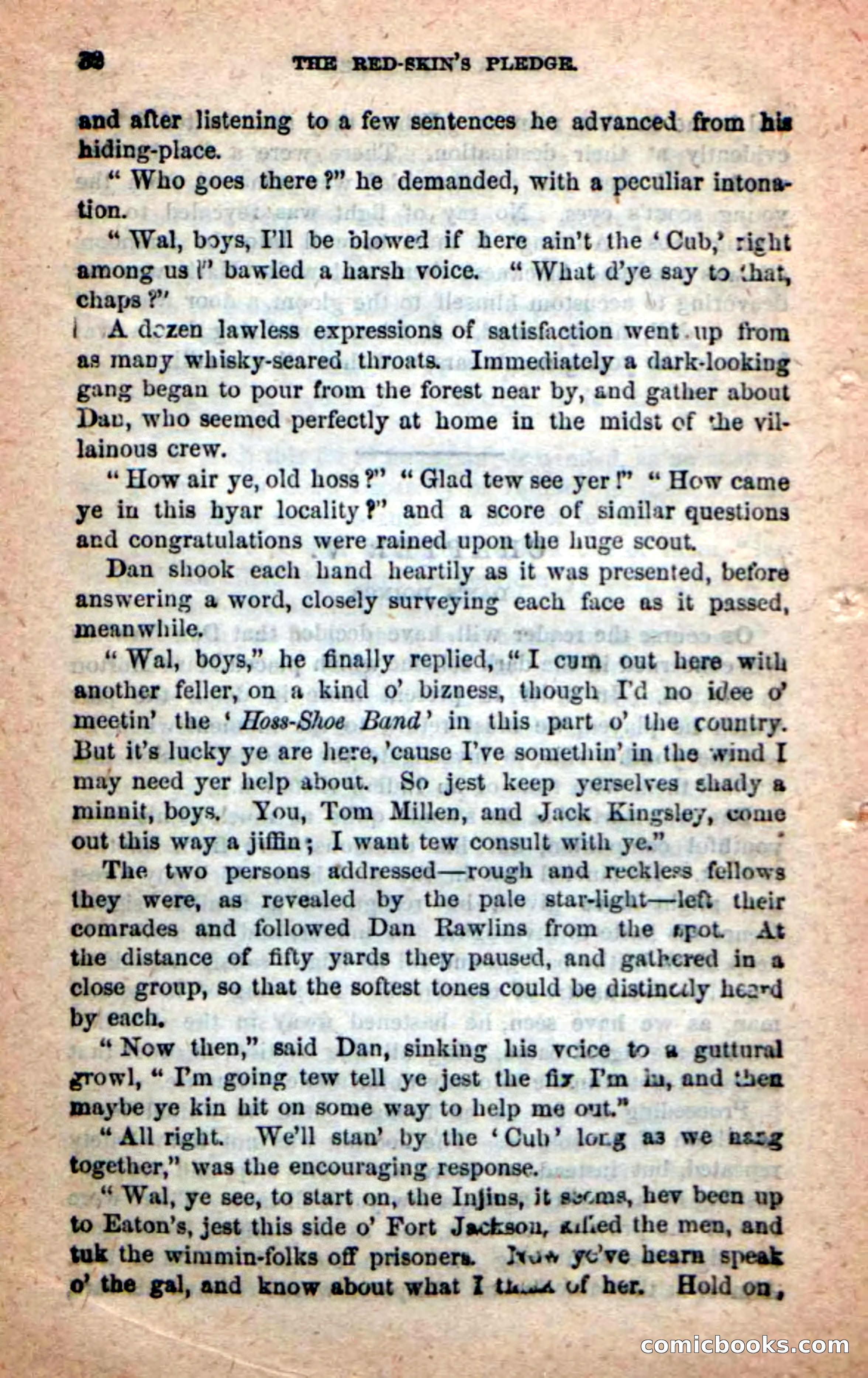 Beadle's Dime Novels: Red-Skin's Pledge — page 28 of 100
