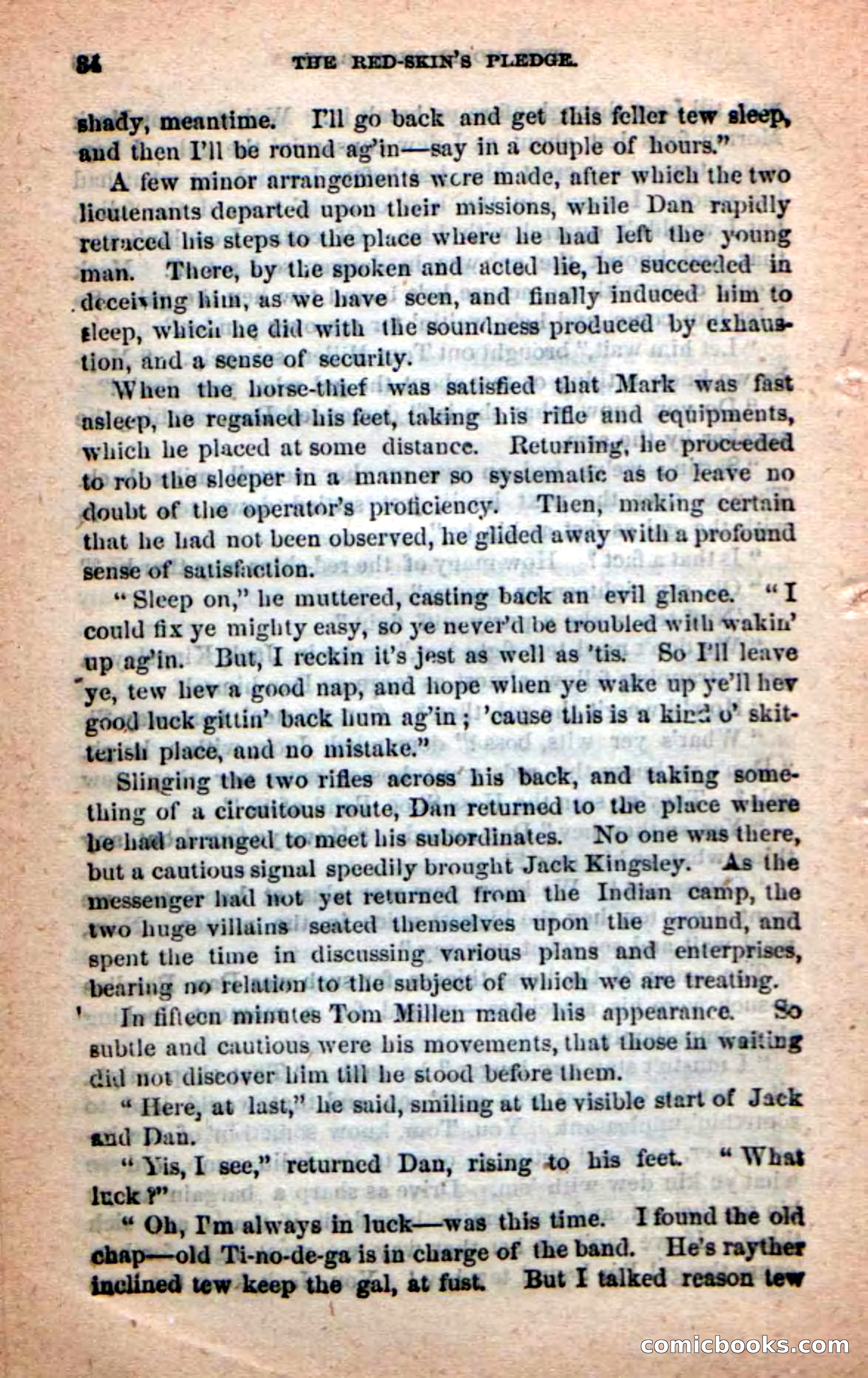 Beadle's Dime Novels: Red-Skin's Pledge — page 30 of 100