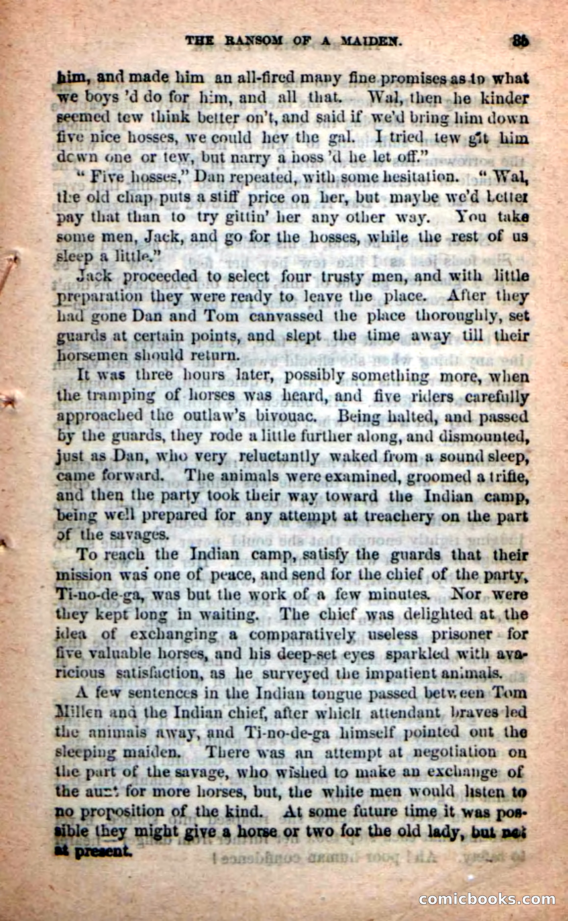 Beadle's Dime Novels: Red-Skin's Pledge — page 31 of 100