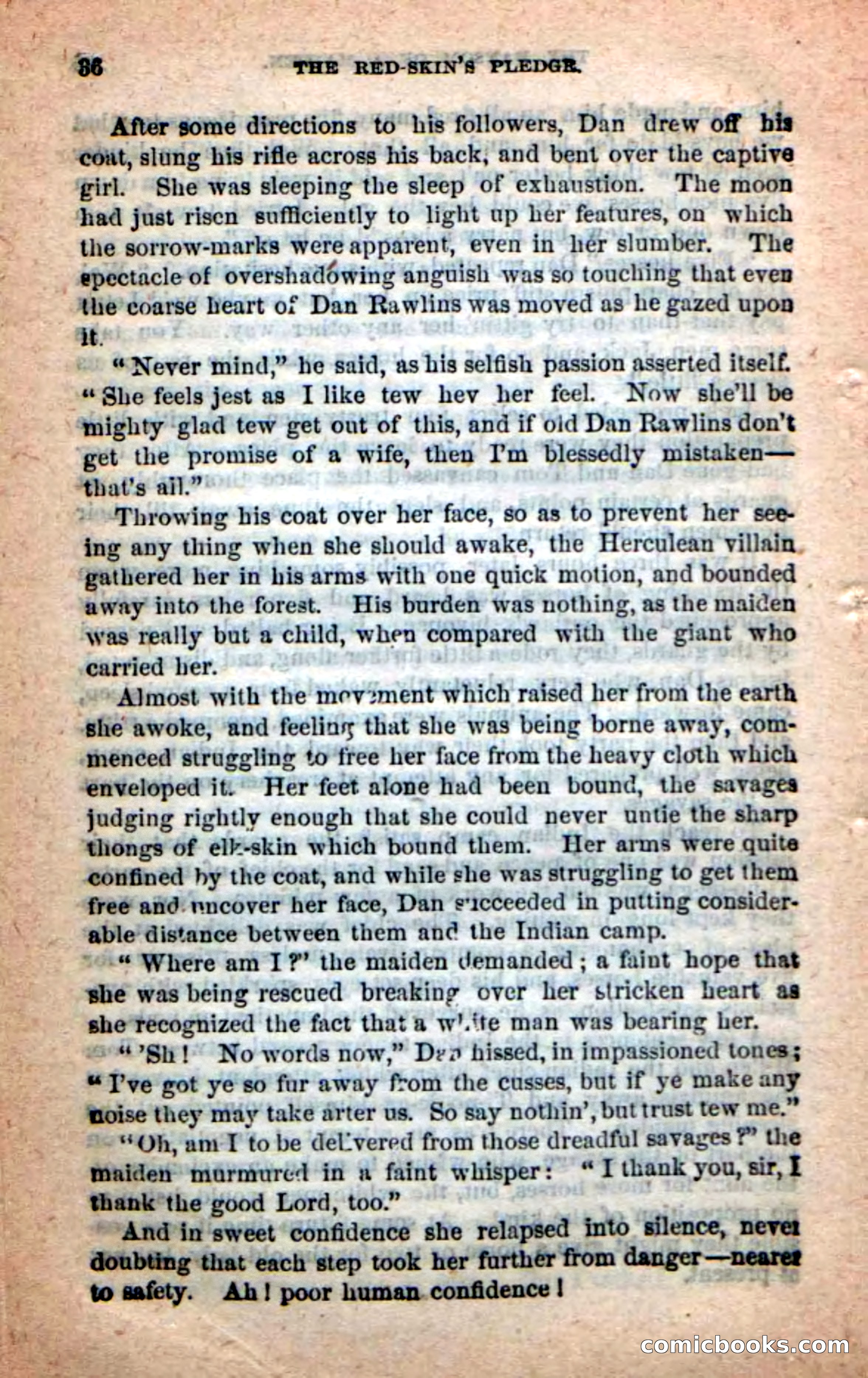 Beadle's Dime Novels: Red-Skin's Pledge — page 32 of 100