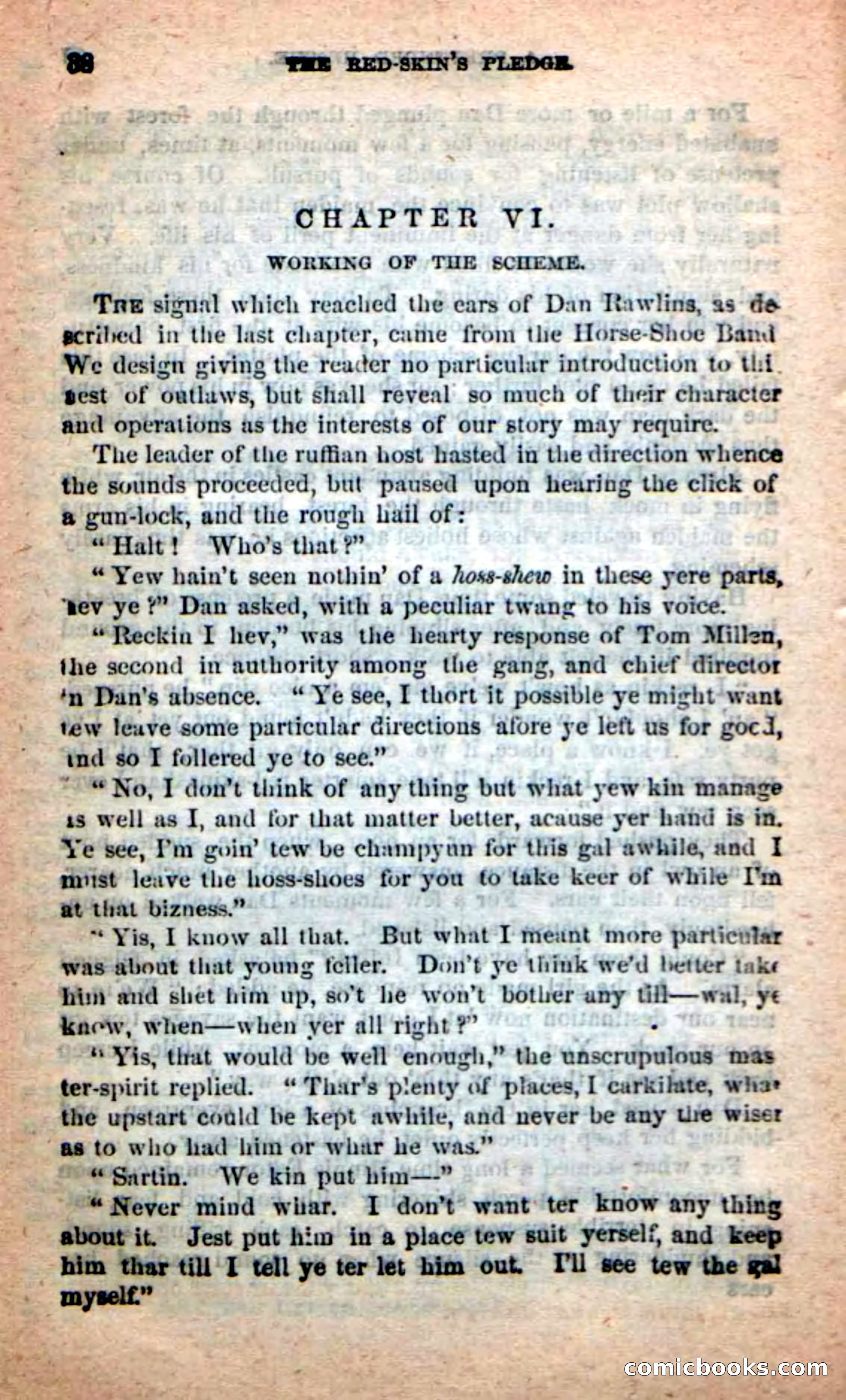 Beadle's Dime Novels: Red-Skin's Pledge — page 34 of 100