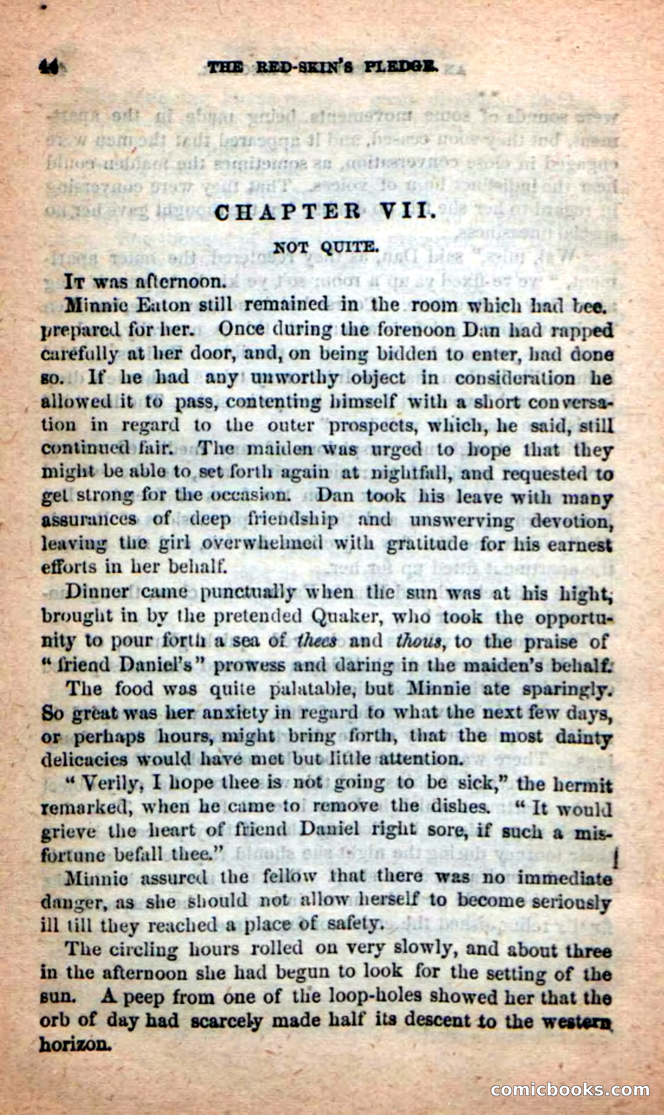 Beadle's Dime Novels: Red-Skin's Pledge — page 40 of 100