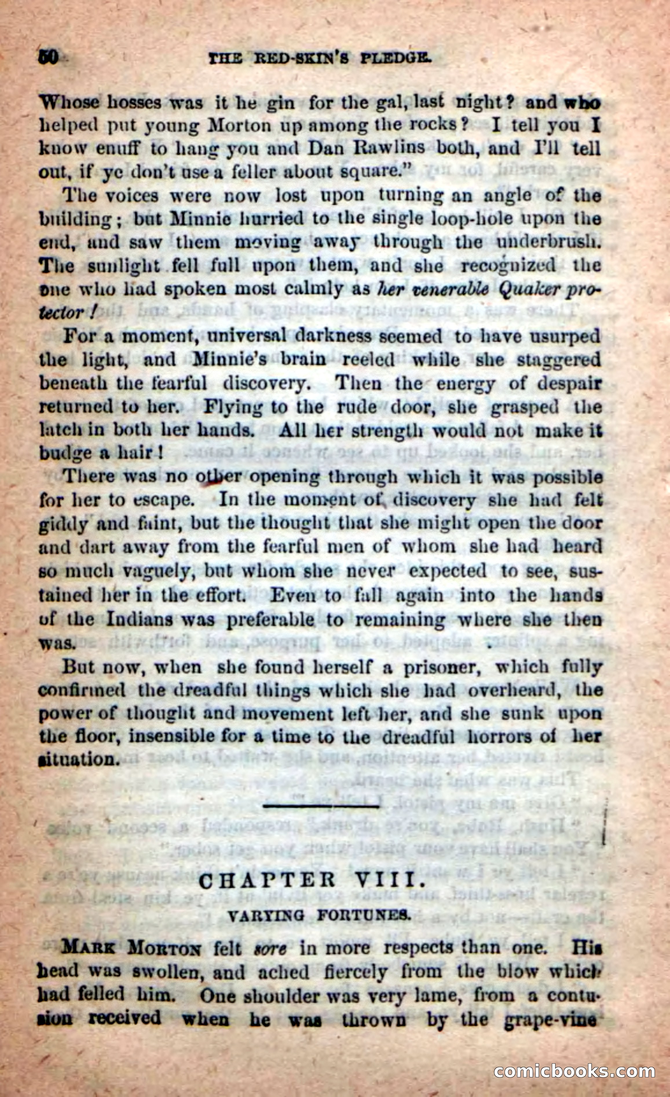 Beadle's Dime Novels: Red-Skin's Pledge — page 46 of 100