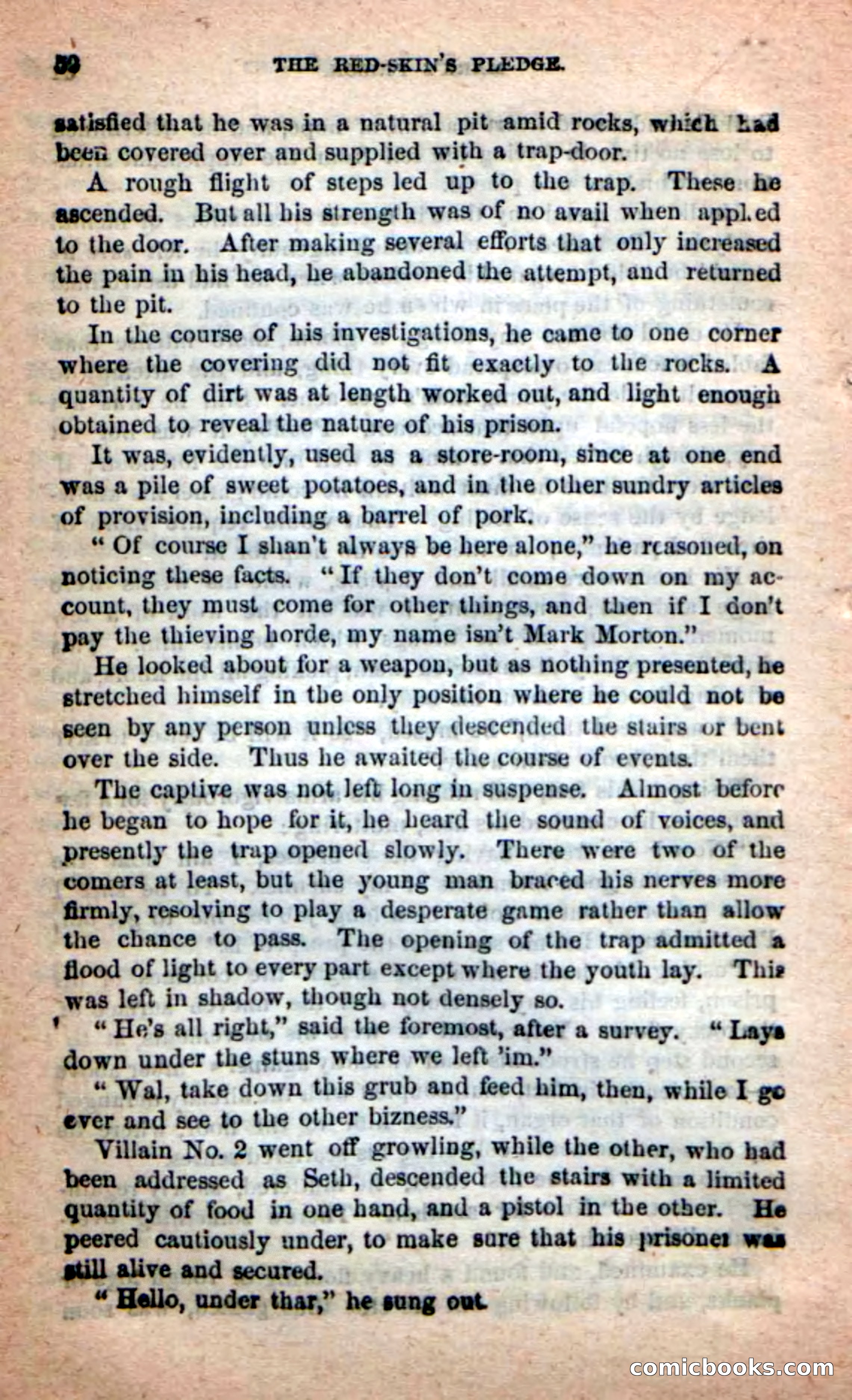Beadle's Dime Novels: Red-Skin's Pledge — page 48 of 100