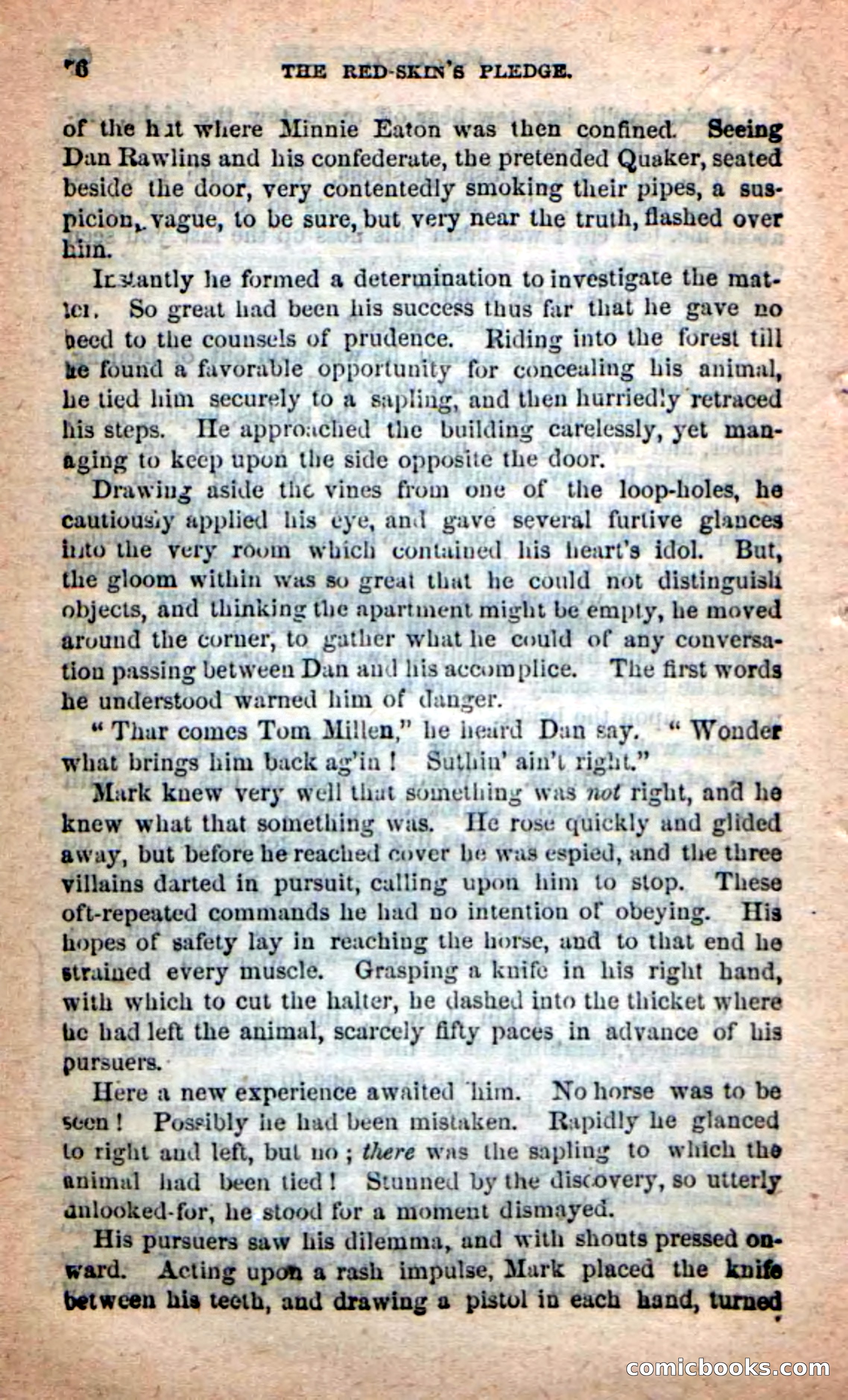 Beadle's Dime Novels: Red-Skin's Pledge — page 52 of 100