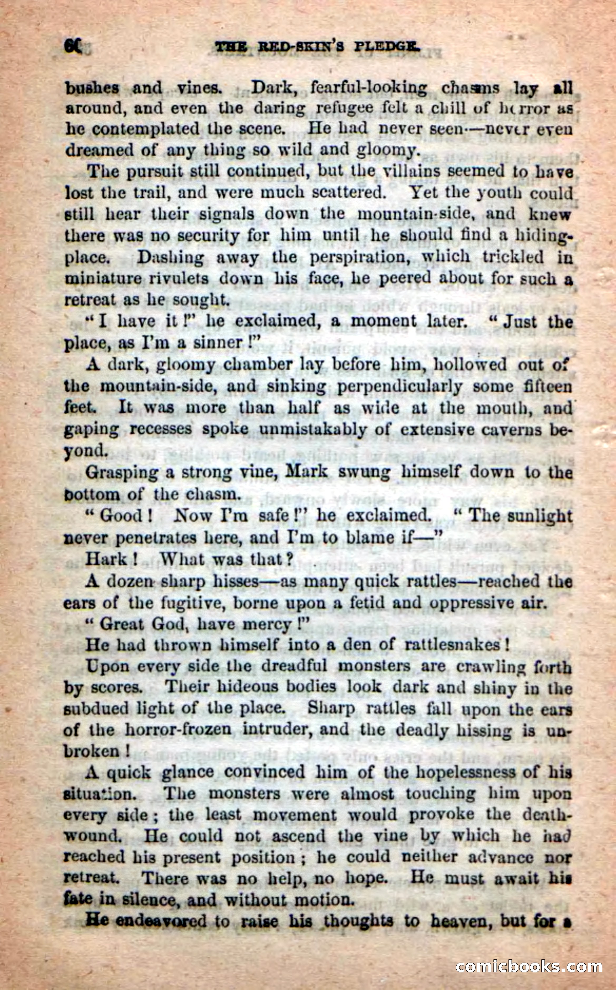Beadle's Dime Novels: Red-Skin's Pledge — page 56 of 100
