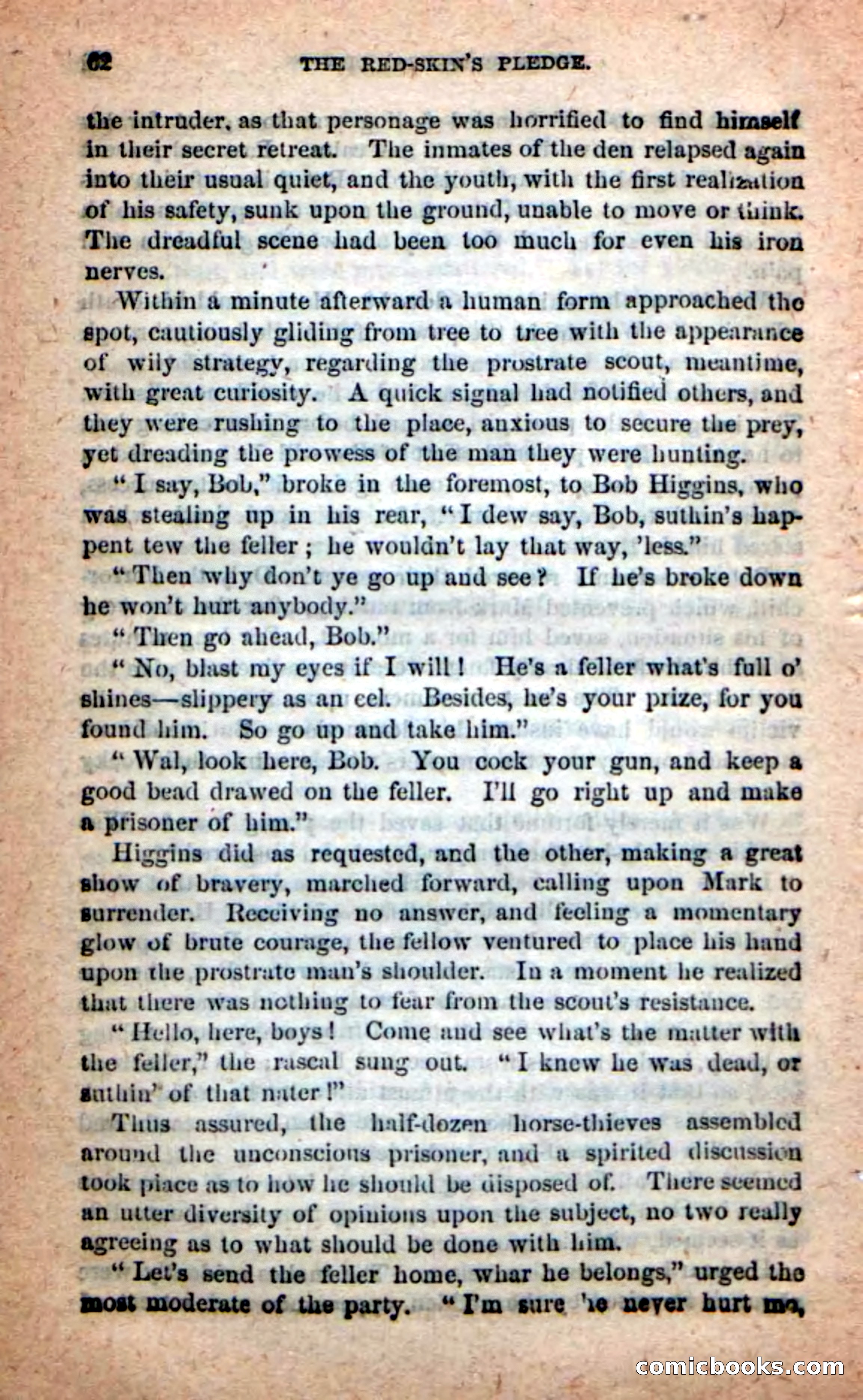 Beadle's Dime Novels: Red-Skin's Pledge — page 58 of 100
