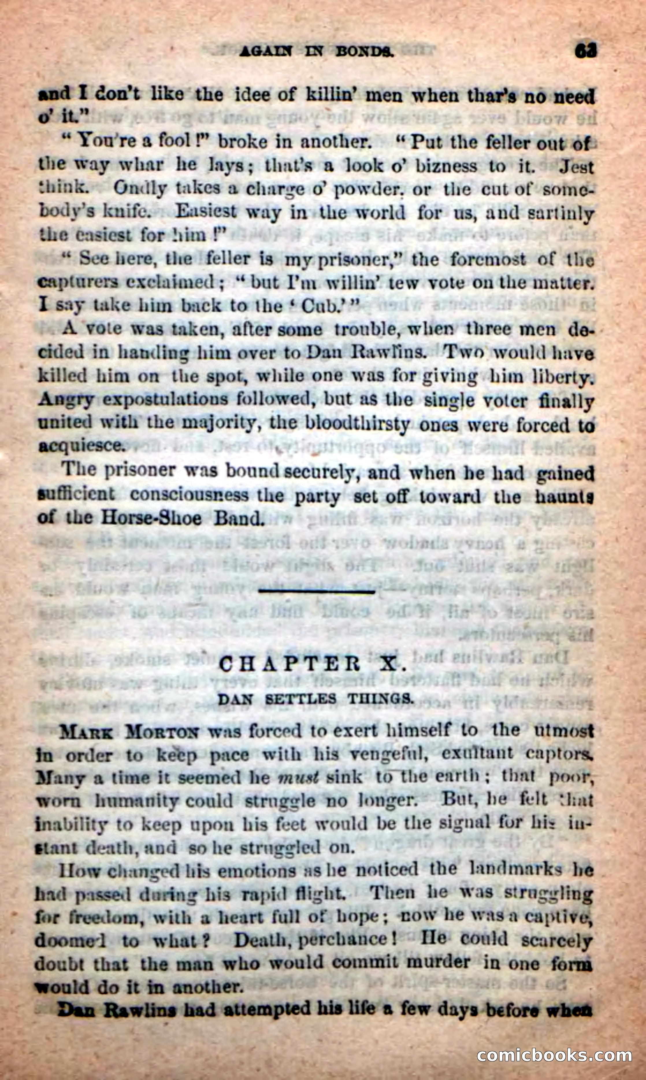 Beadle's Dime Novels: Red-Skin's Pledge — page 59 of 100