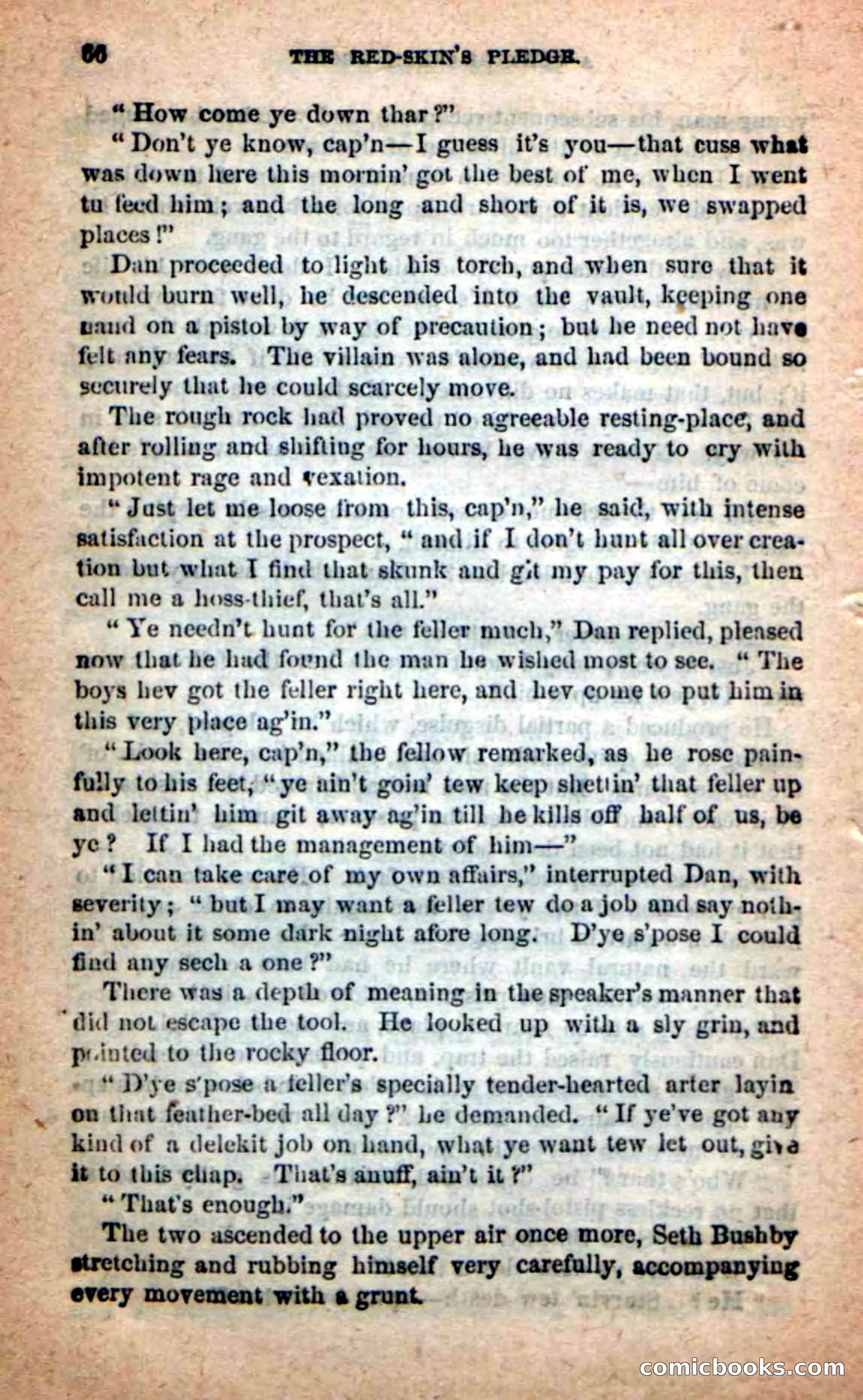 Beadle's Dime Novels: Red-Skin's Pledge — page 62 of 100
