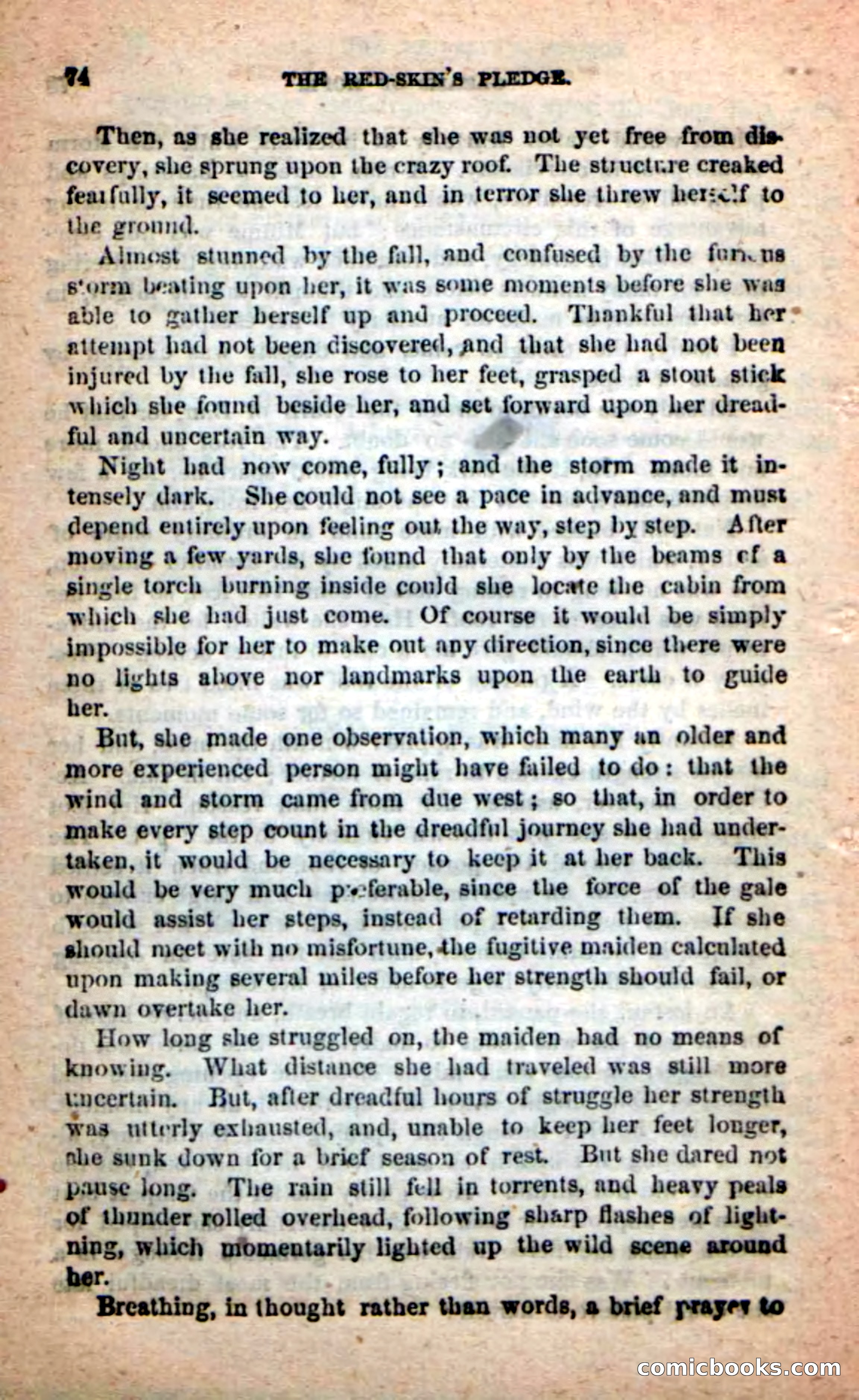 Beadle's Dime Novels: Red-Skin's Pledge — page 70 of 100
