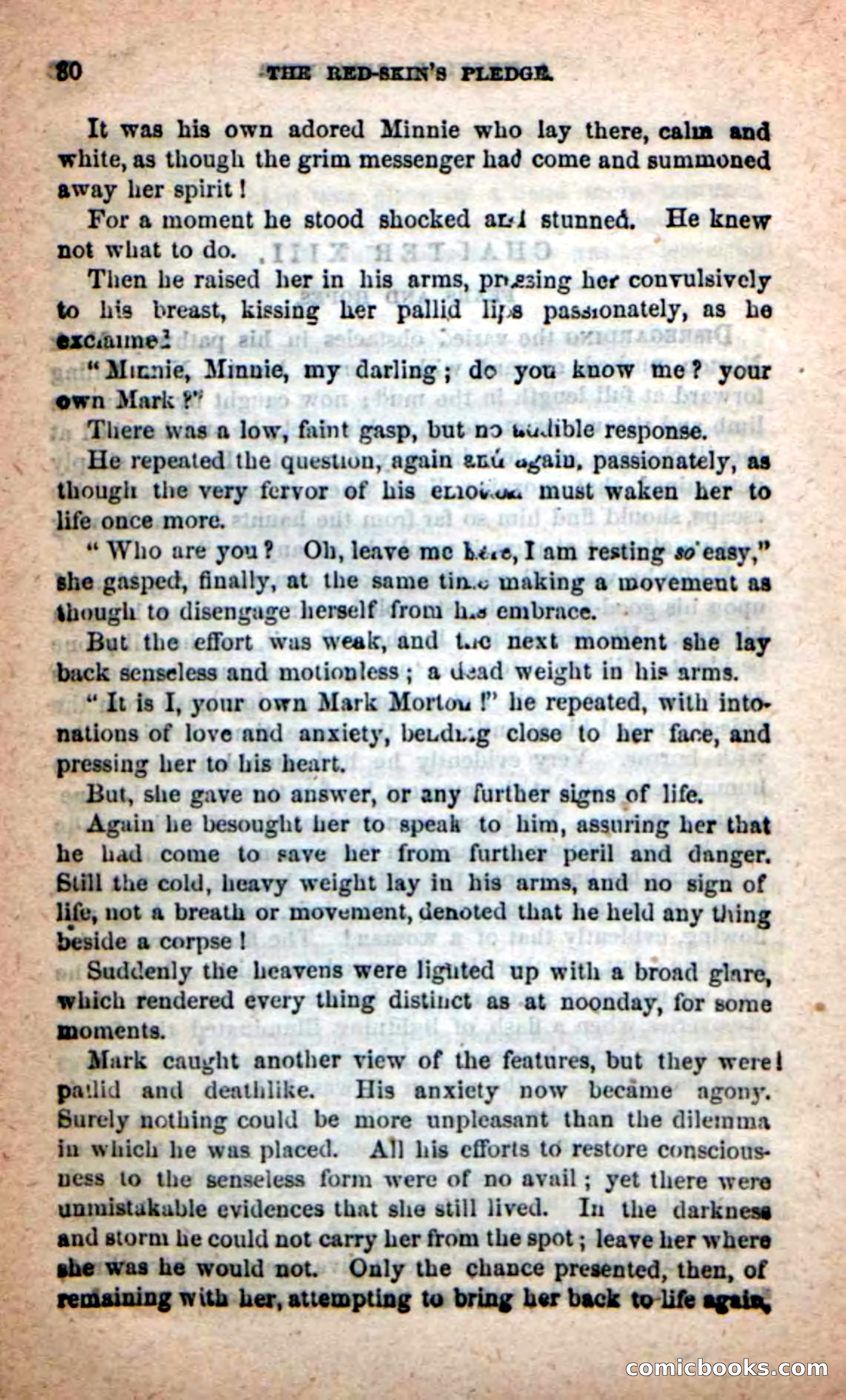 Beadle's Dime Novels: Red-Skin's Pledge — page 76 of 100
