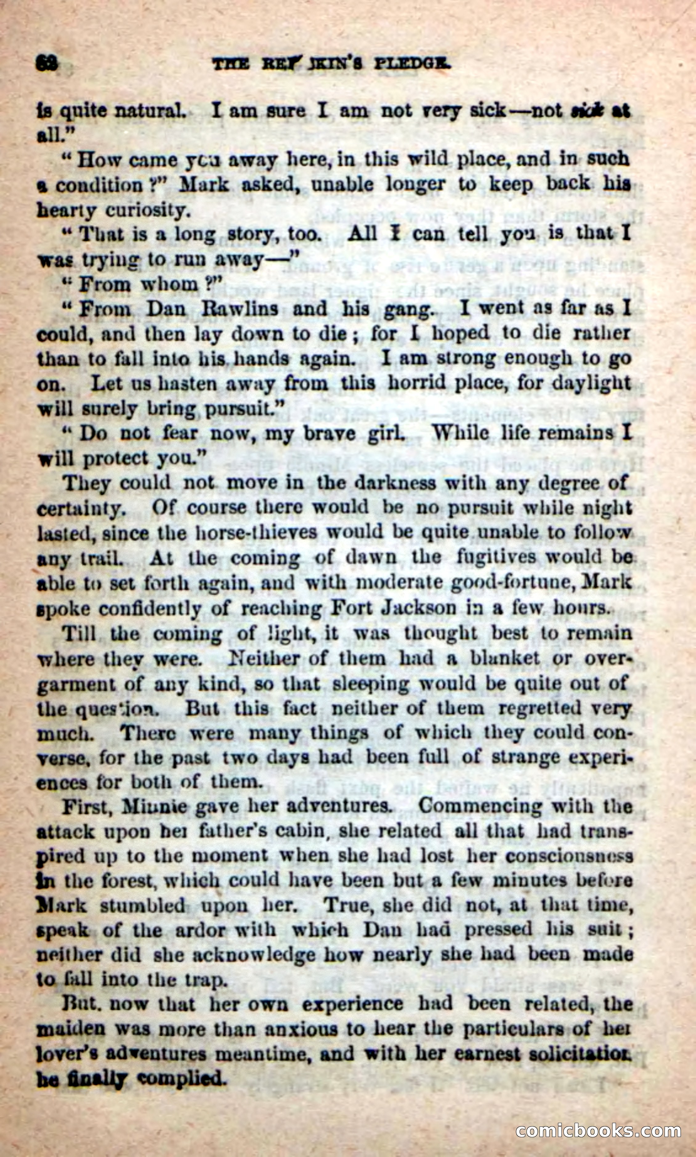 Beadle's Dime Novels: Red-Skin's Pledge — page 78 of 100