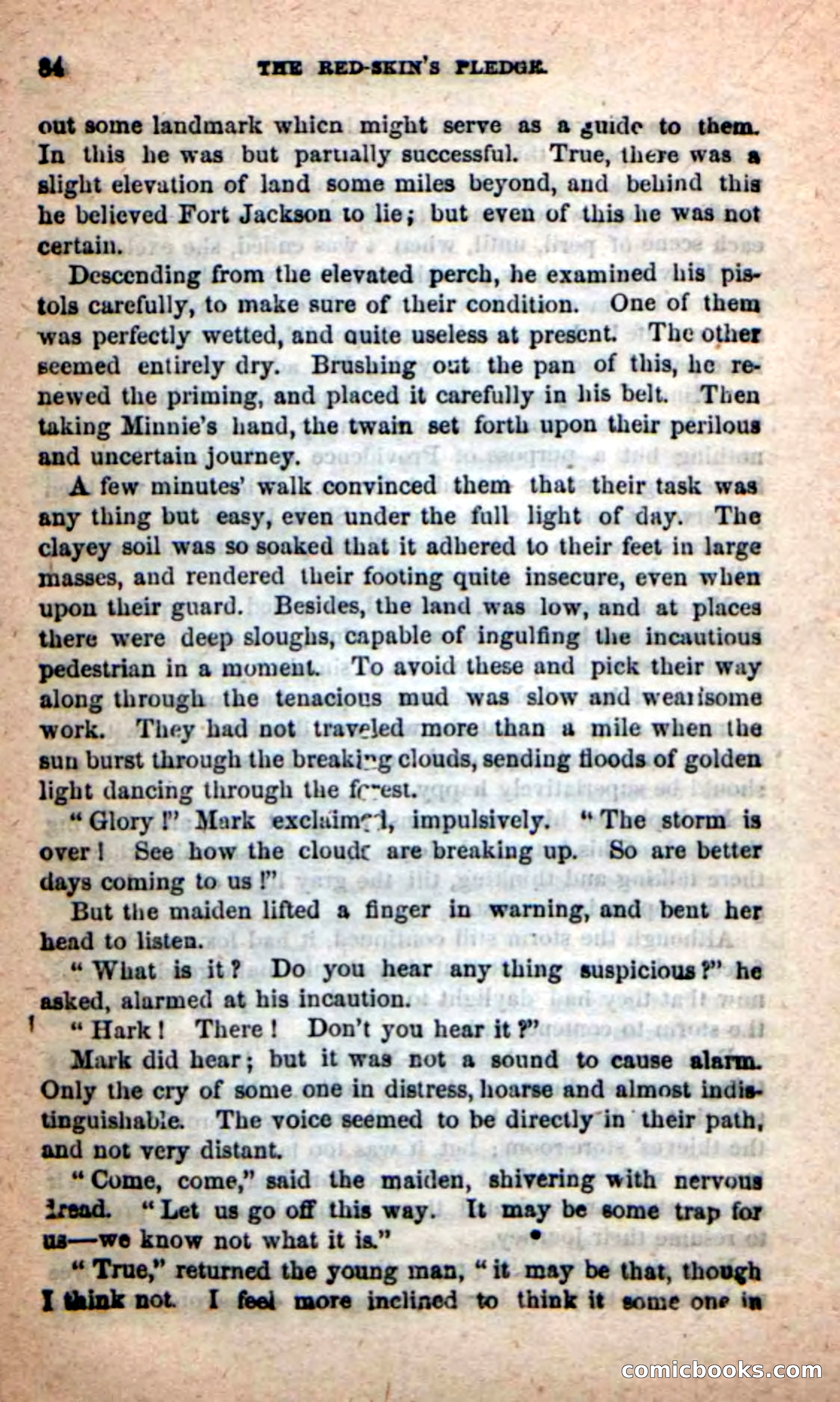Beadle's Dime Novels: Red-Skin's Pledge — page 80 of 100