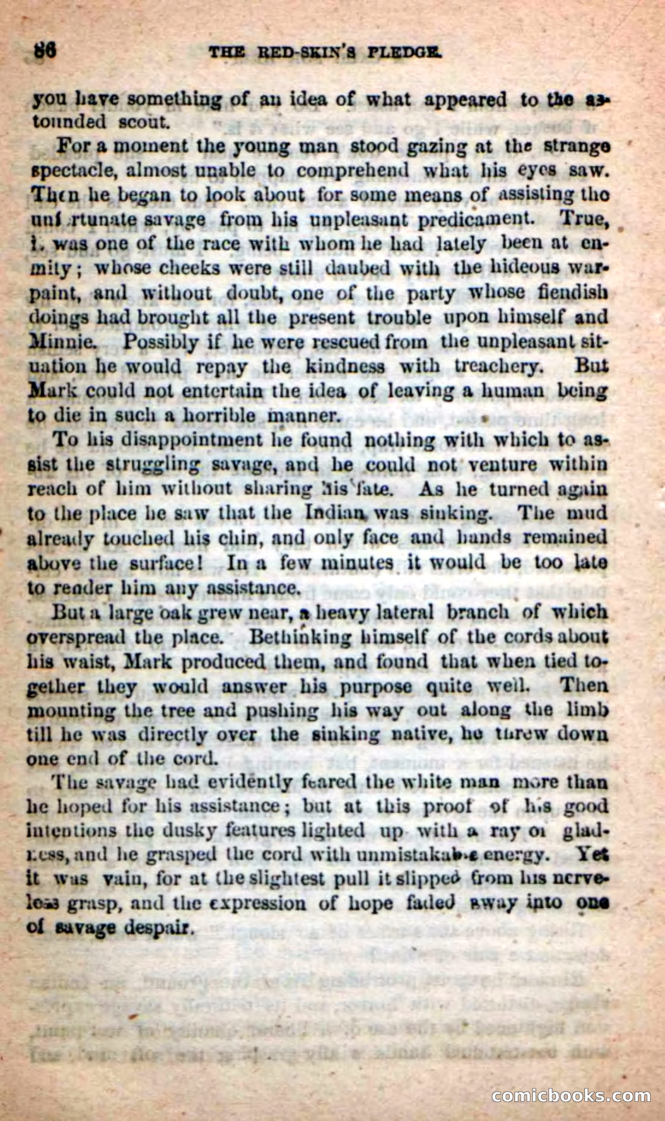 Beadle's Dime Novels: Red-Skin's Pledge — page 82 of 100