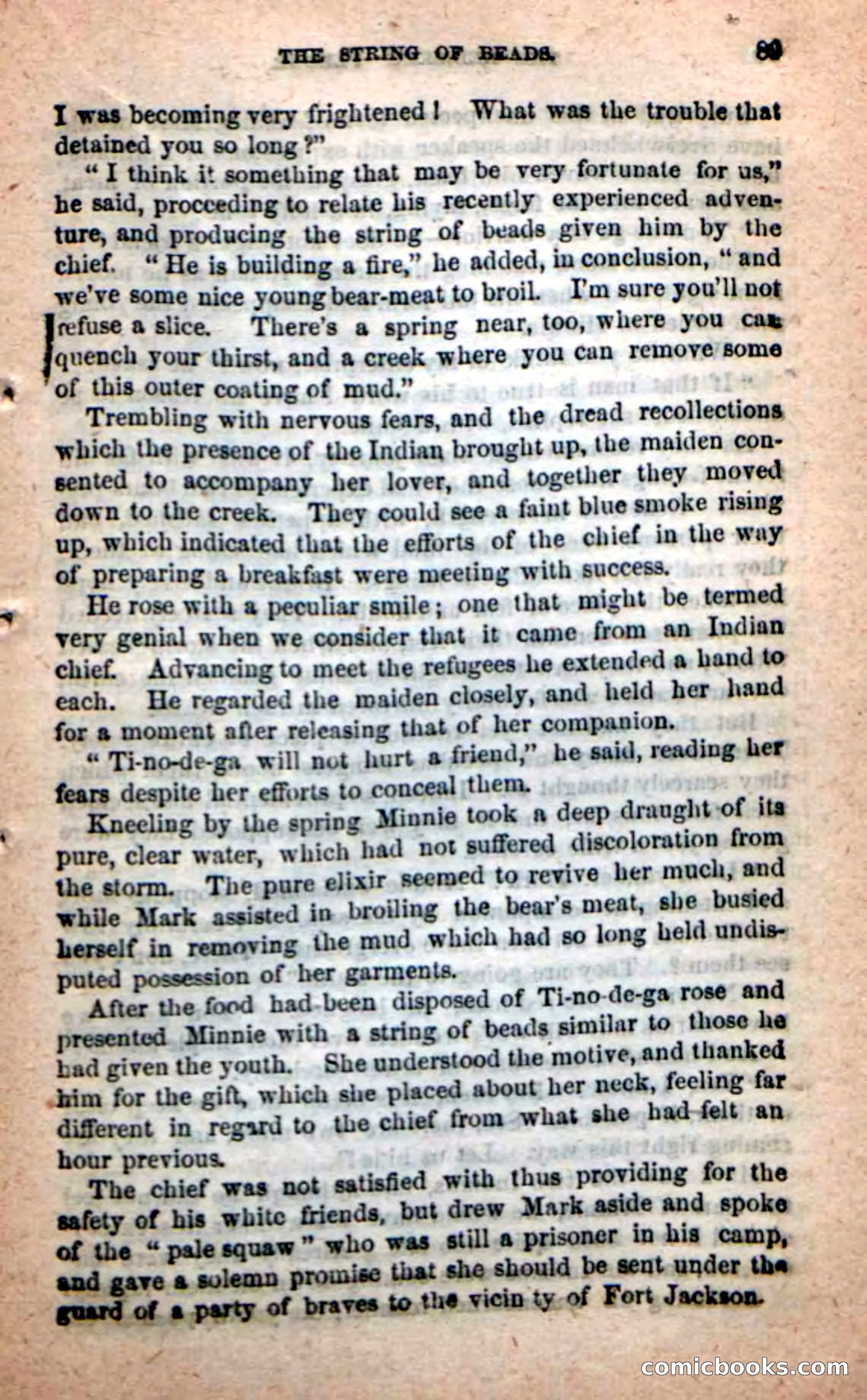 Beadle's Dime Novels: Red-Skin's Pledge — page 85 of 100