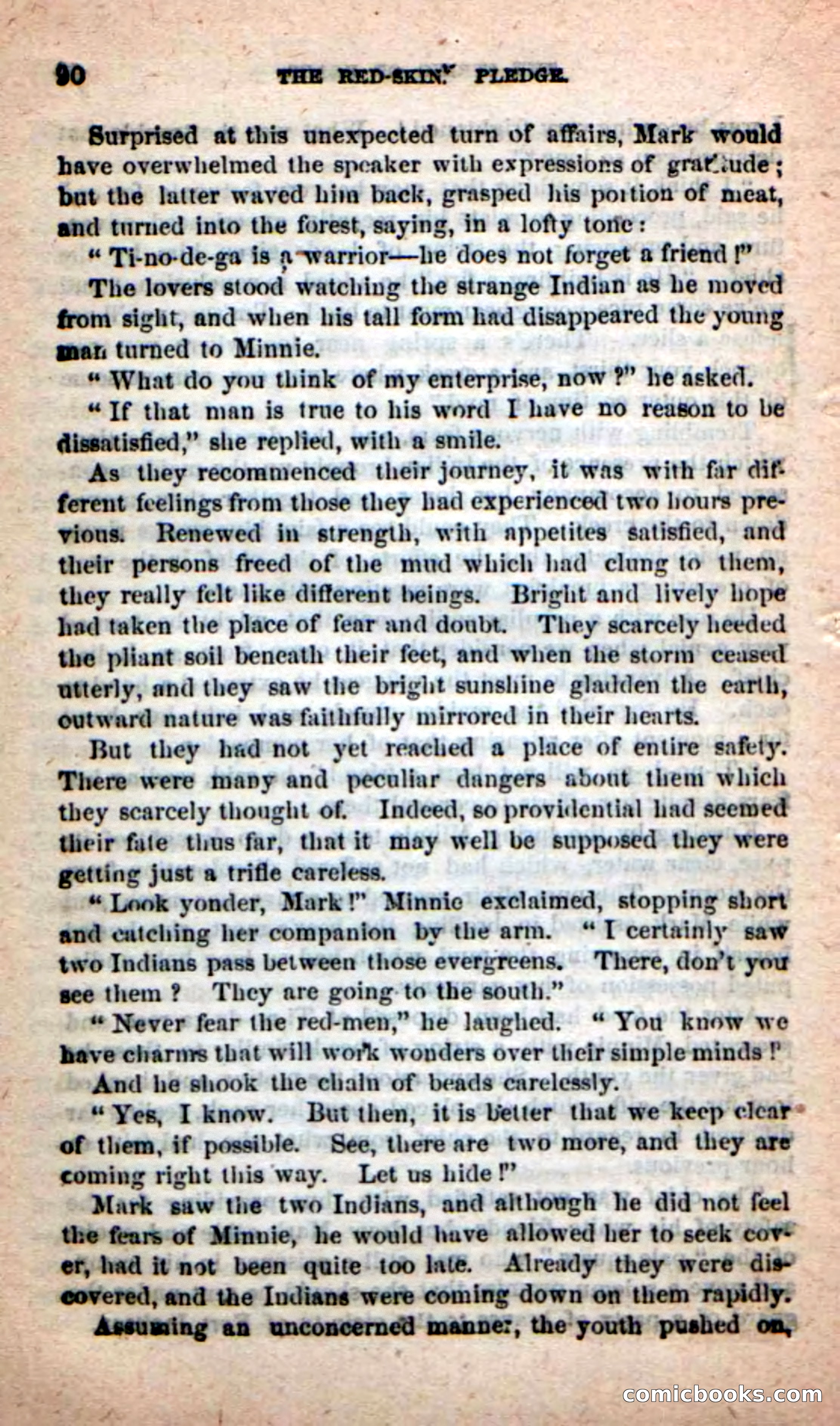 Beadle's Dime Novels: Red-Skin's Pledge — page 86 of 100