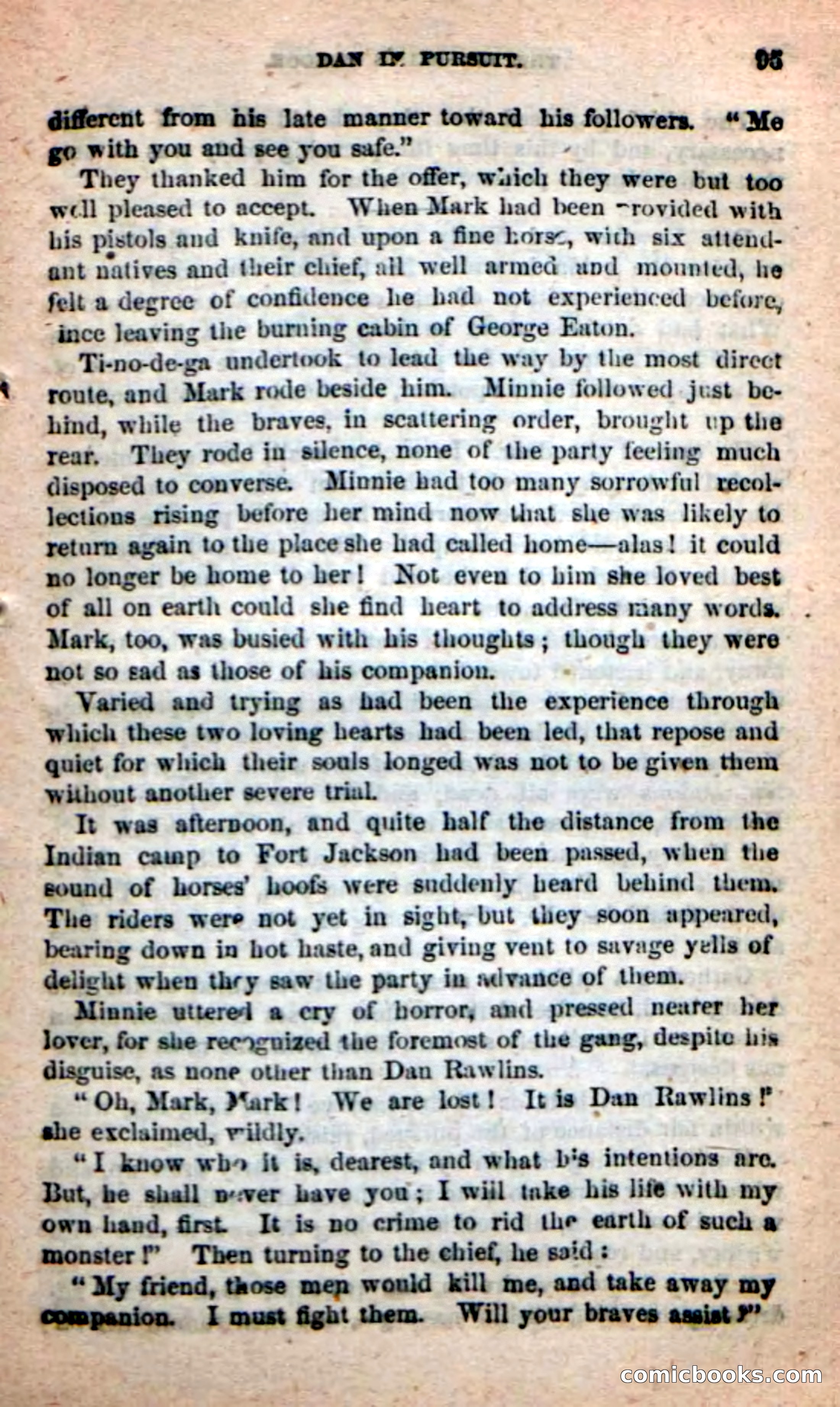 Beadle's Dime Novels: Red-Skin's Pledge — page 91 of 100