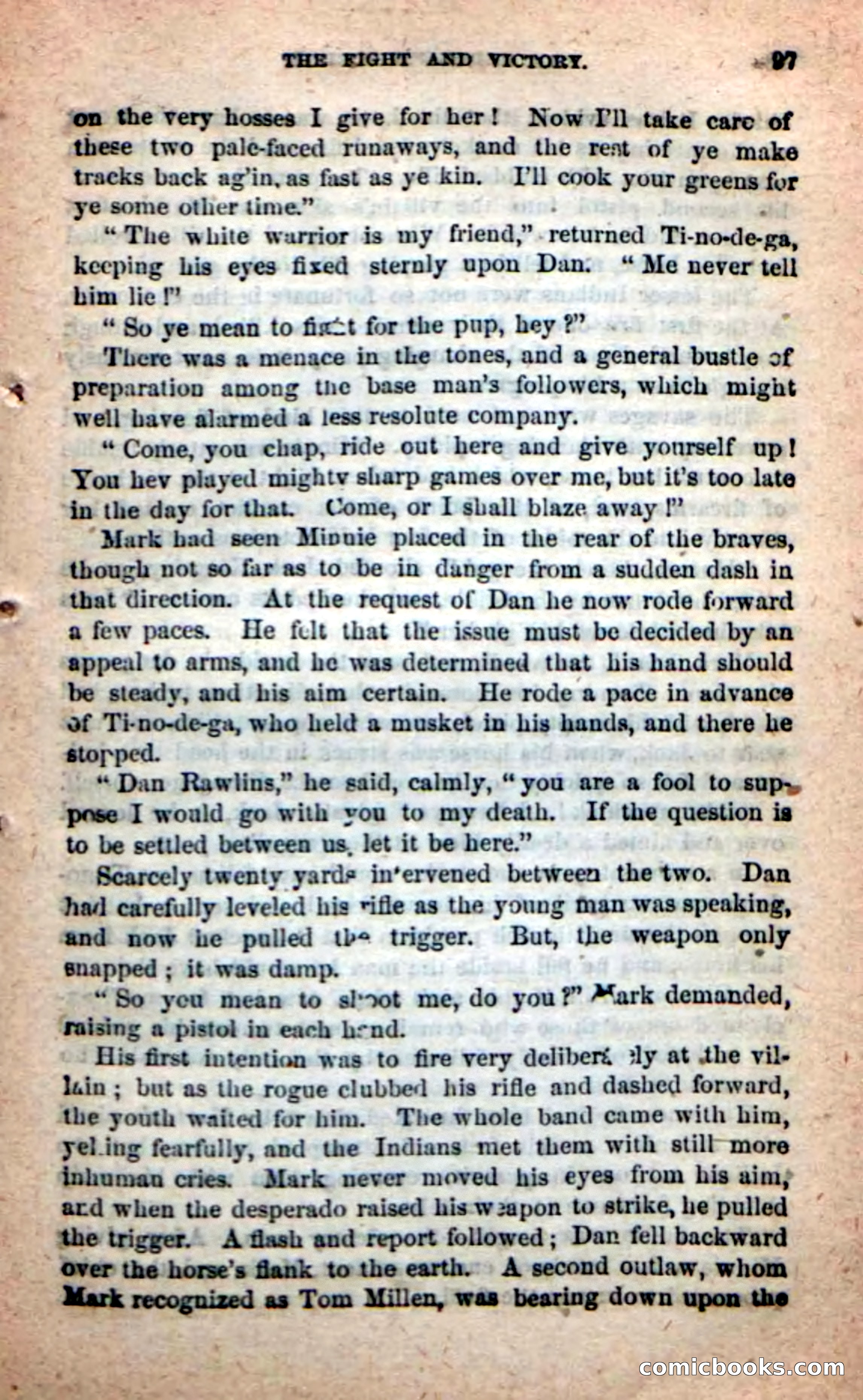 Beadle's Dime Novels: Red-Skin's Pledge — page 93 of 100