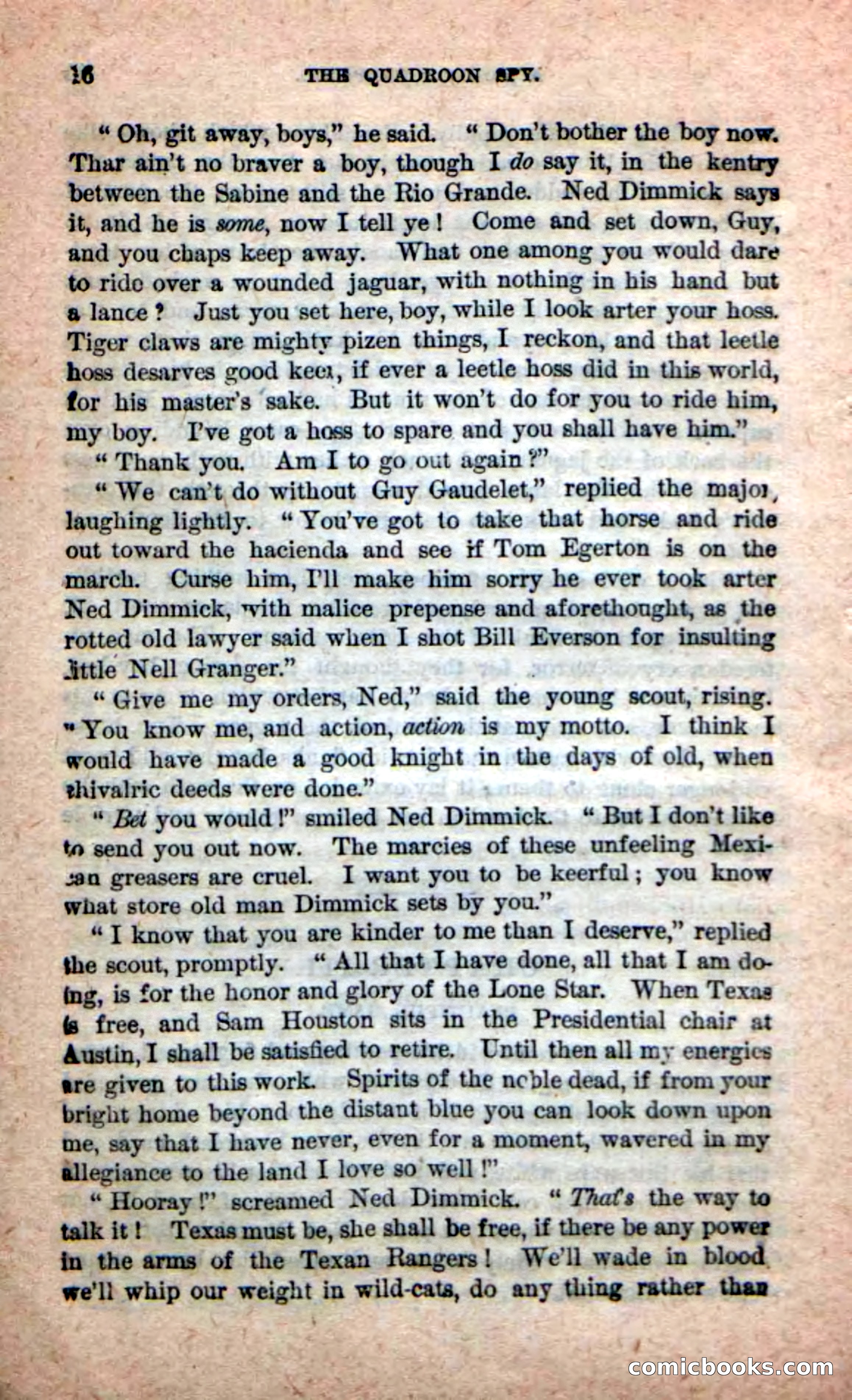 Beadle's New Dime Novels: The Quadroon Spy — page 12 of 100