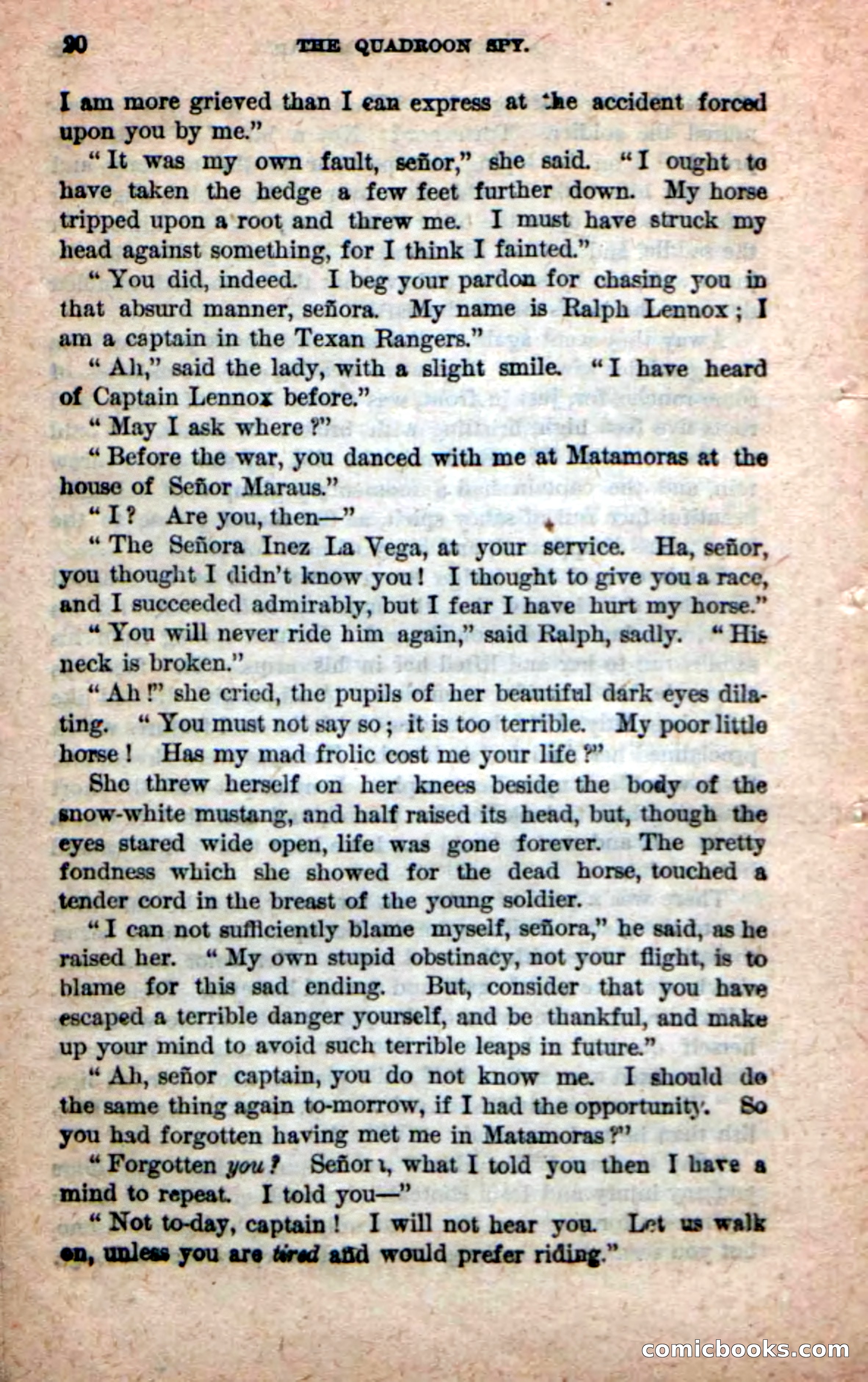Beadle's New Dime Novels: The Quadroon Spy — page 16 of 100