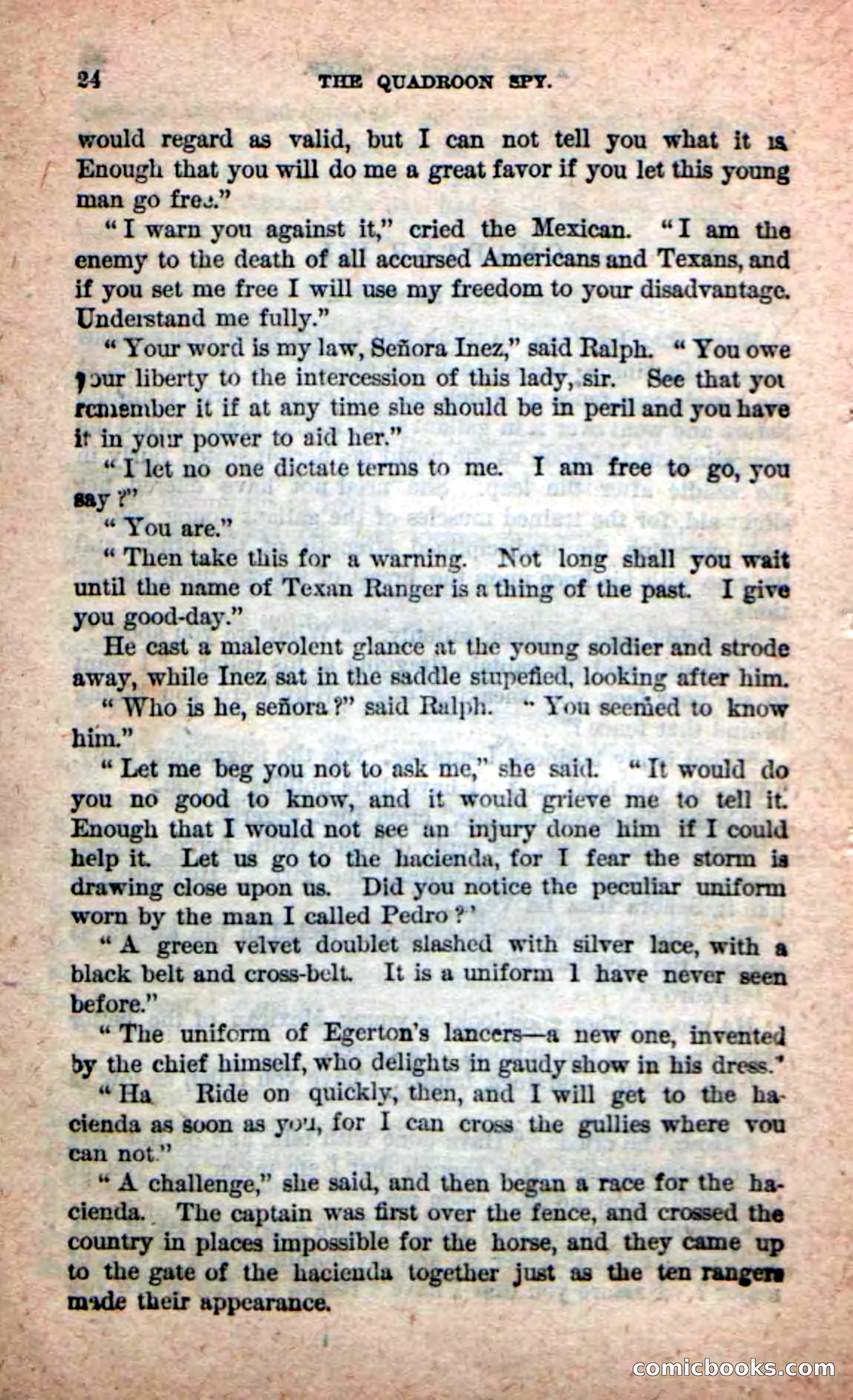 Beadle's New Dime Novels: The Quadroon Spy — page 20 of 100