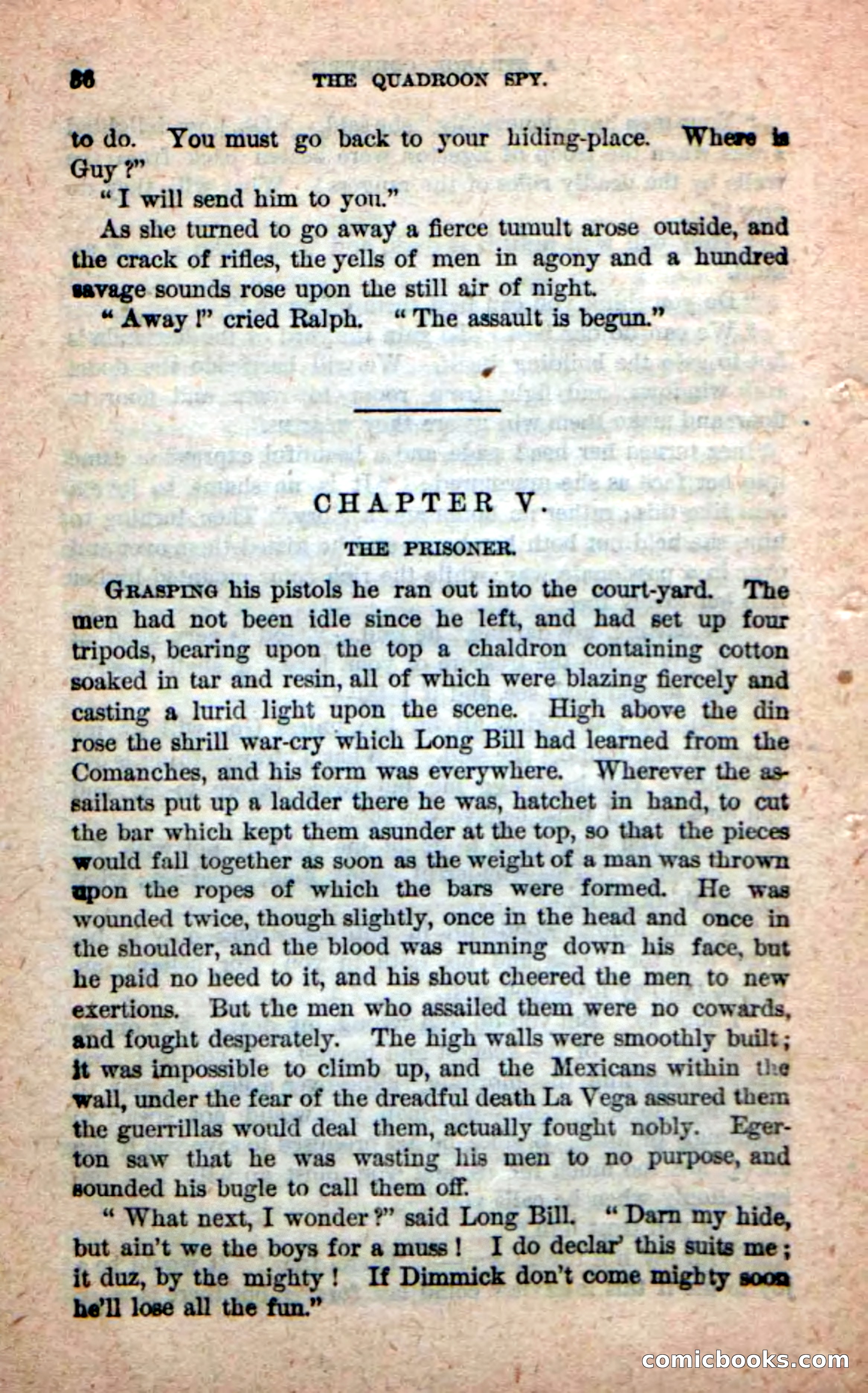 Beadle's New Dime Novels: The Quadroon Spy — page 32 of 100