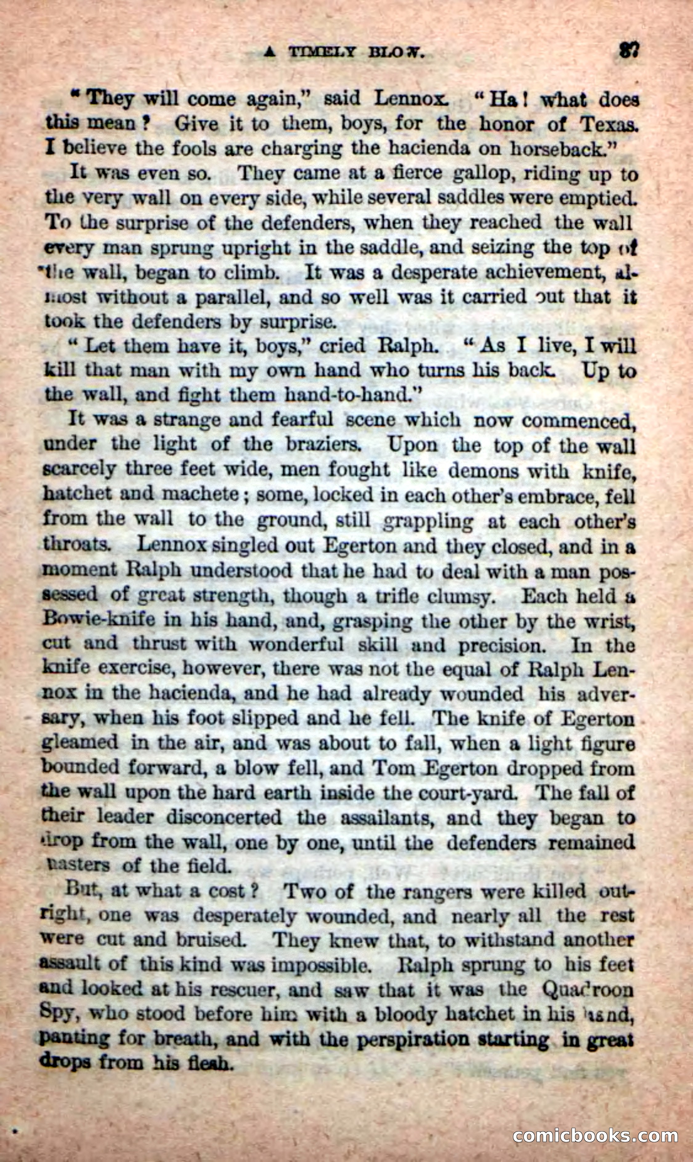 Beadle's New Dime Novels: The Quadroon Spy — page 33 of 100