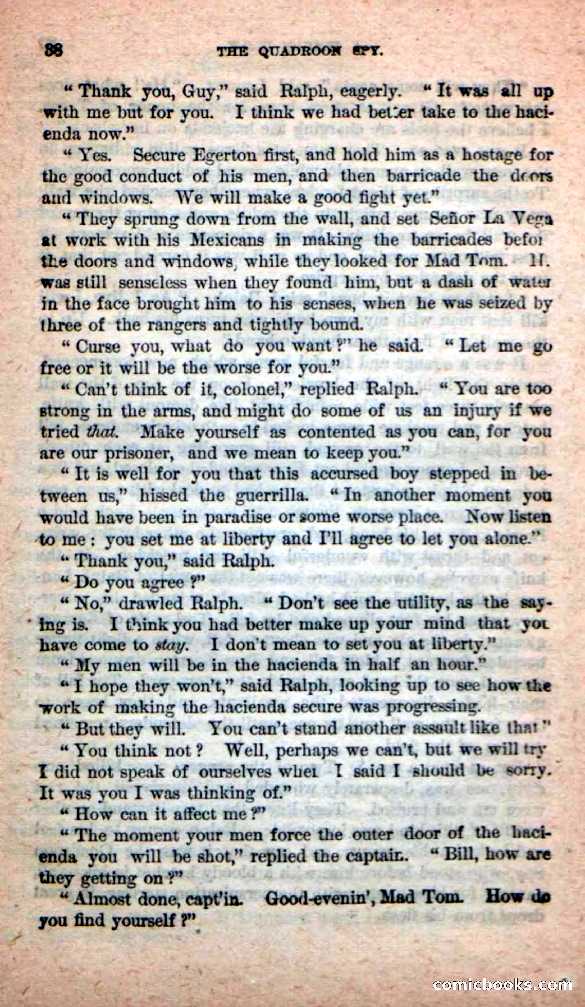 Beadle's New Dime Novels: The Quadroon Spy — page 34 of 100
