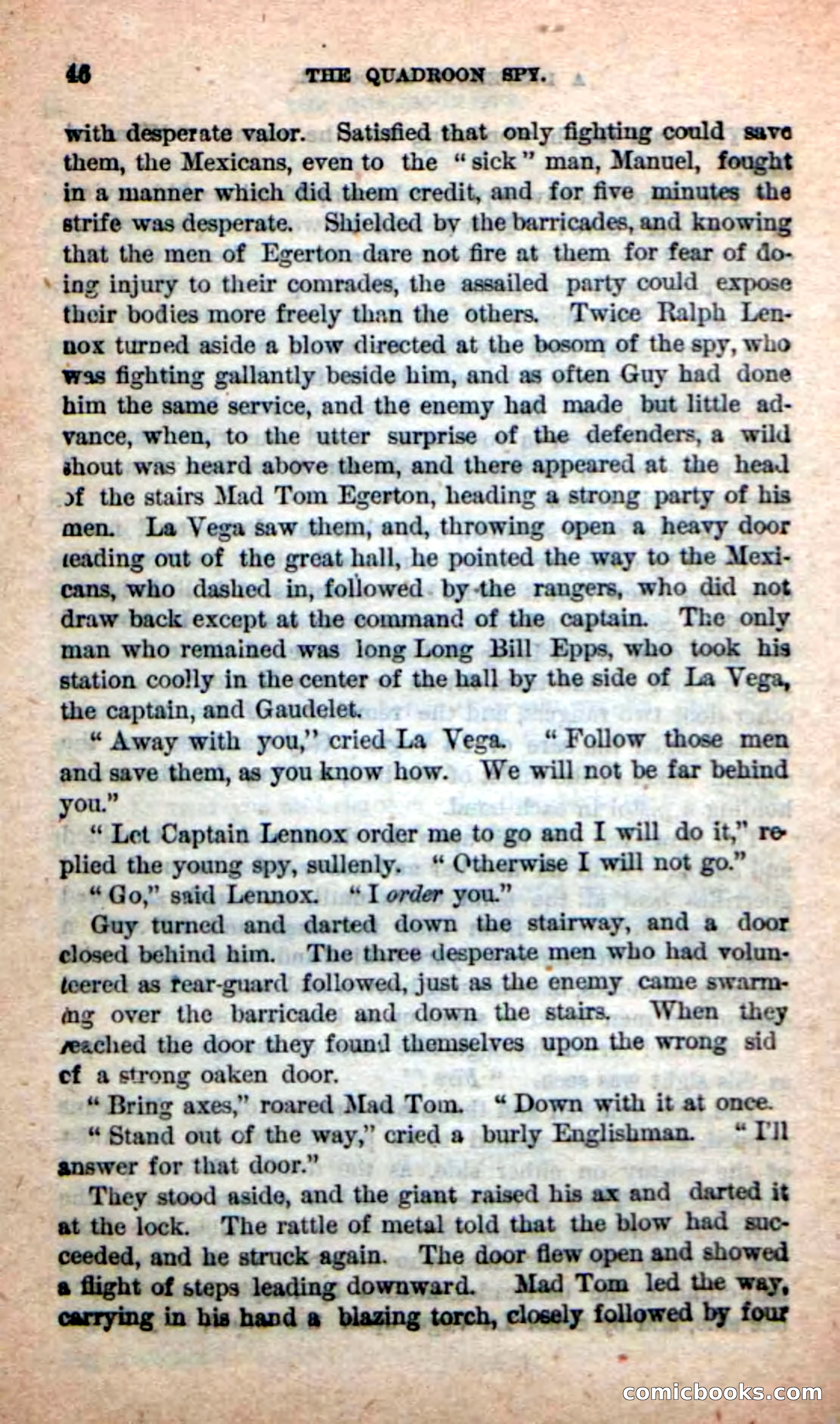 Beadle's New Dime Novels: The Quadroon Spy — page 42 of 100