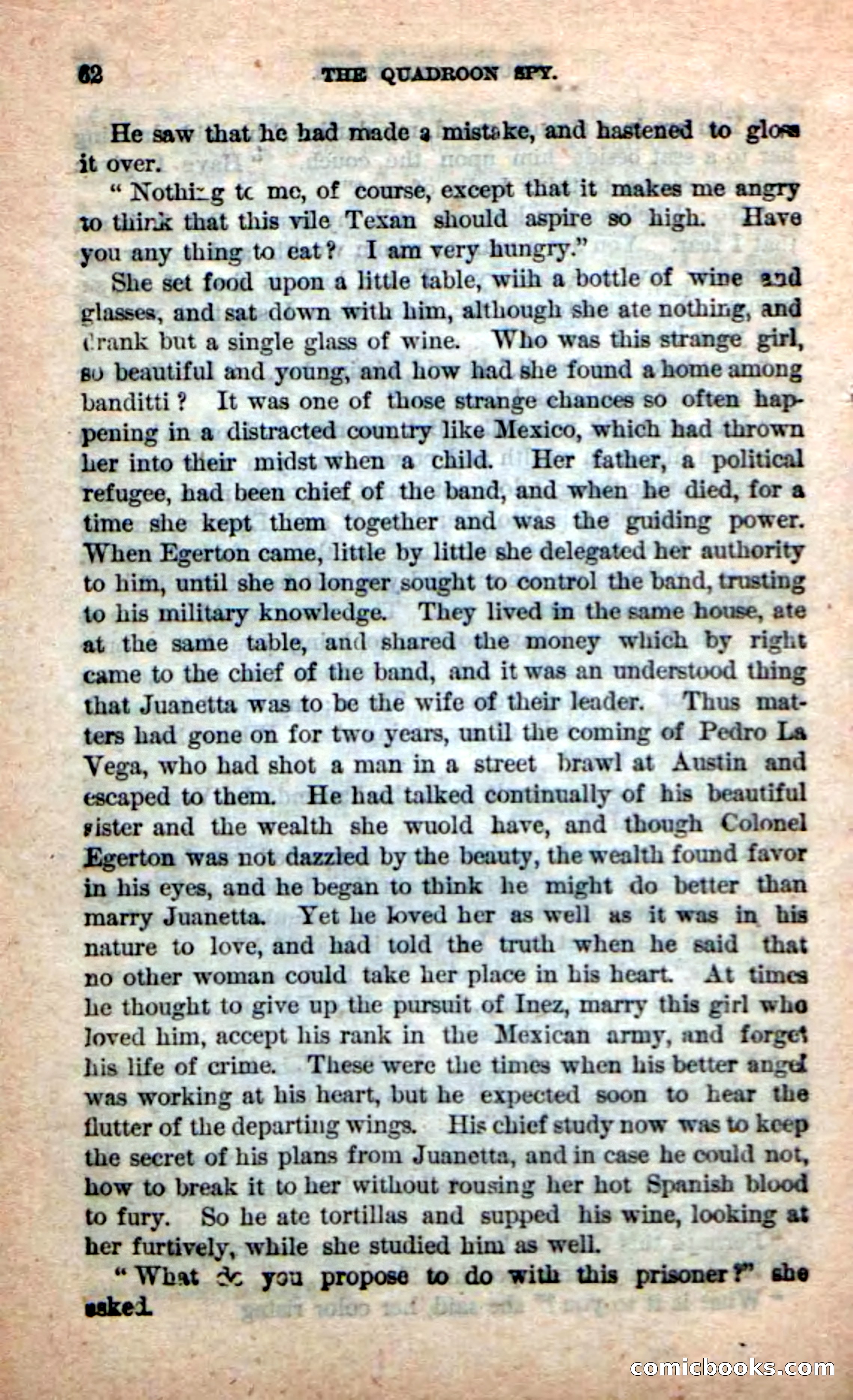 Beadle's New Dime Novels: The Quadroon Spy — page 58 of 100
