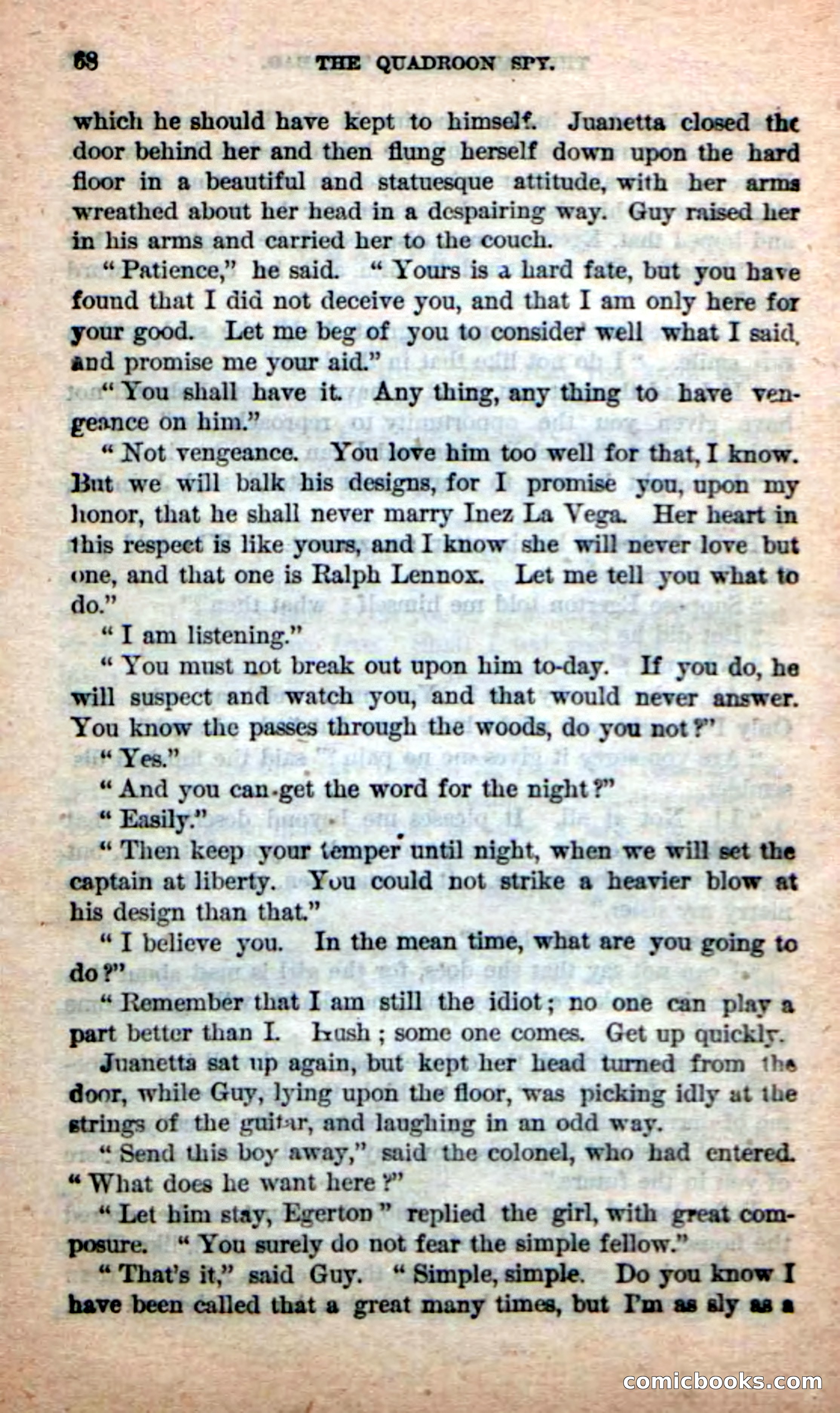 Beadle's New Dime Novels: The Quadroon Spy — page 64 of 100