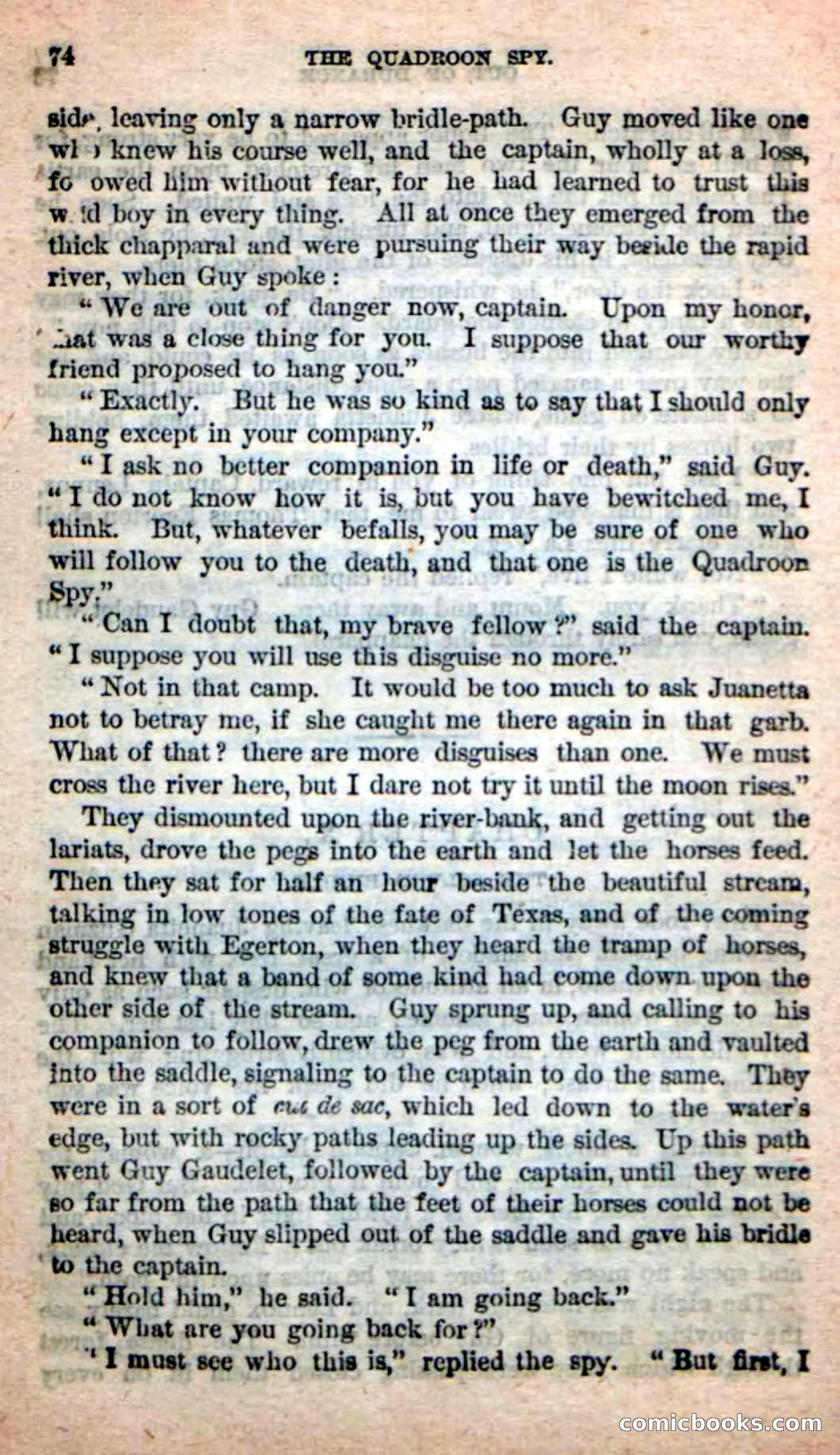 Beadle's New Dime Novels: The Quadroon Spy — page 70 of 100