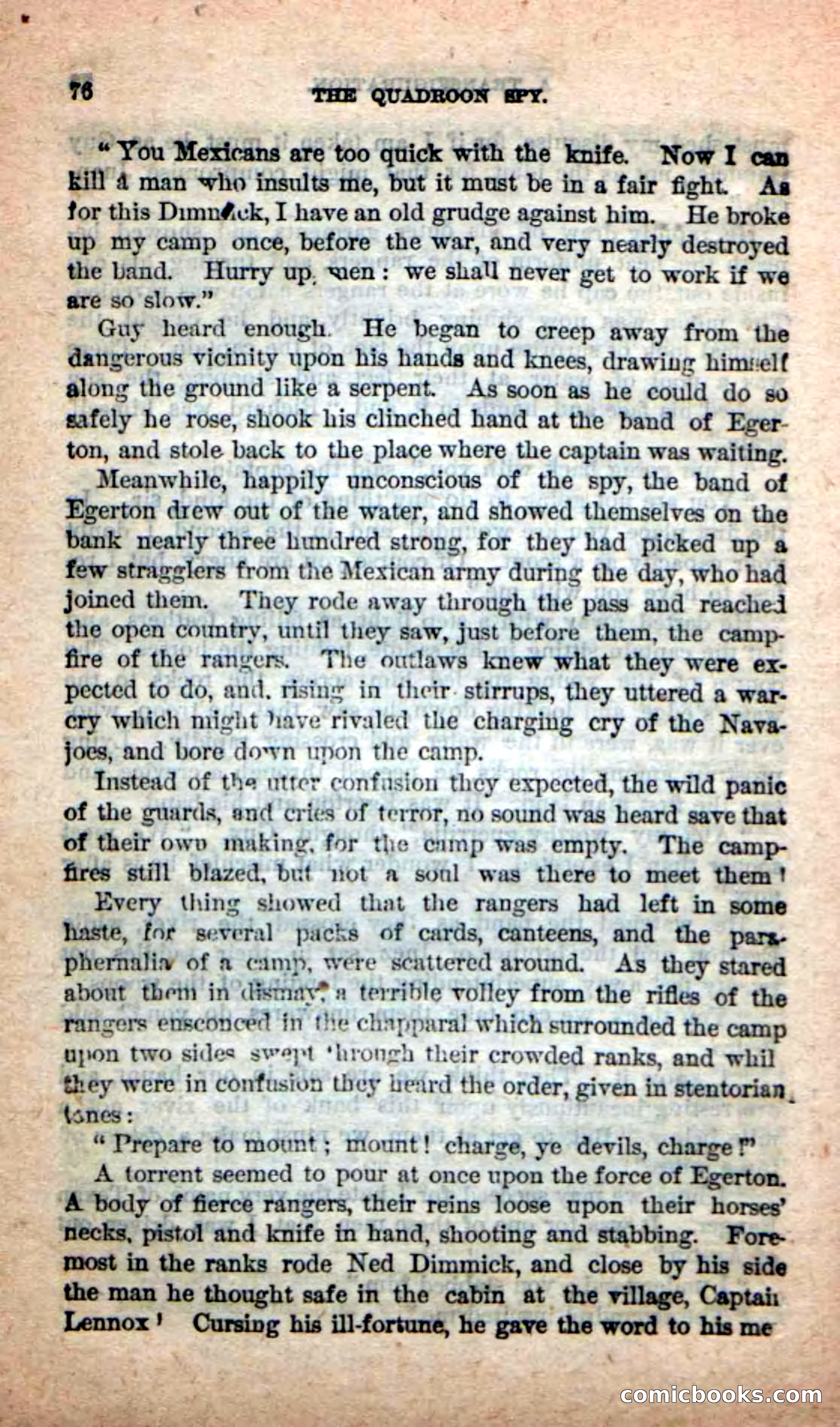 Beadle's New Dime Novels: The Quadroon Spy — page 72 of 100