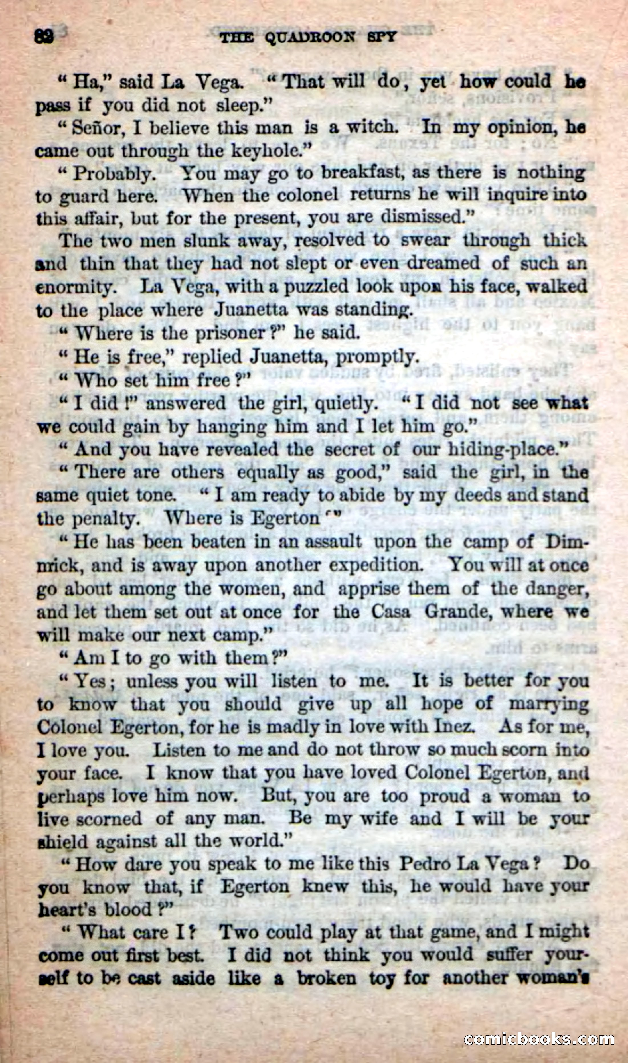 Beadle's New Dime Novels: The Quadroon Spy — page 78 of 100