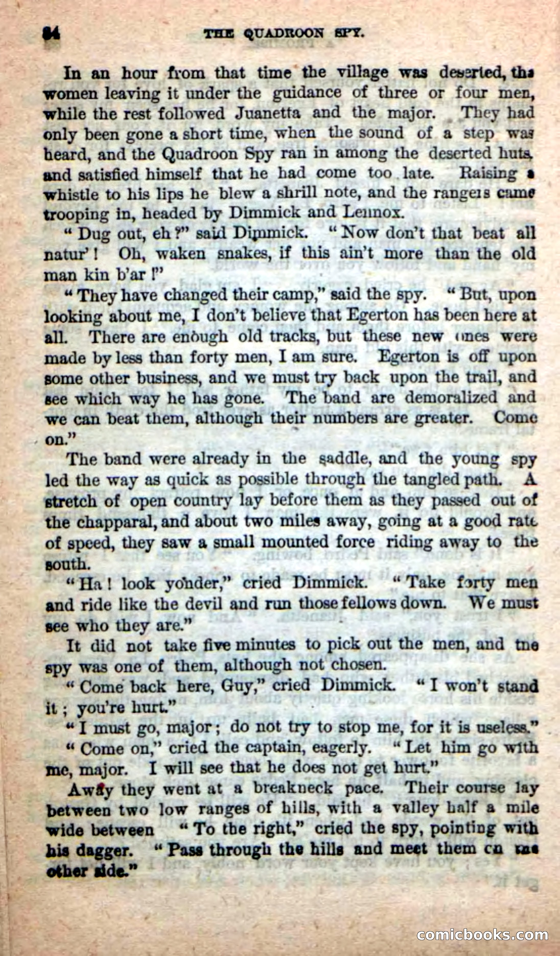 Beadle's New Dime Novels: The Quadroon Spy — page 80 of 100