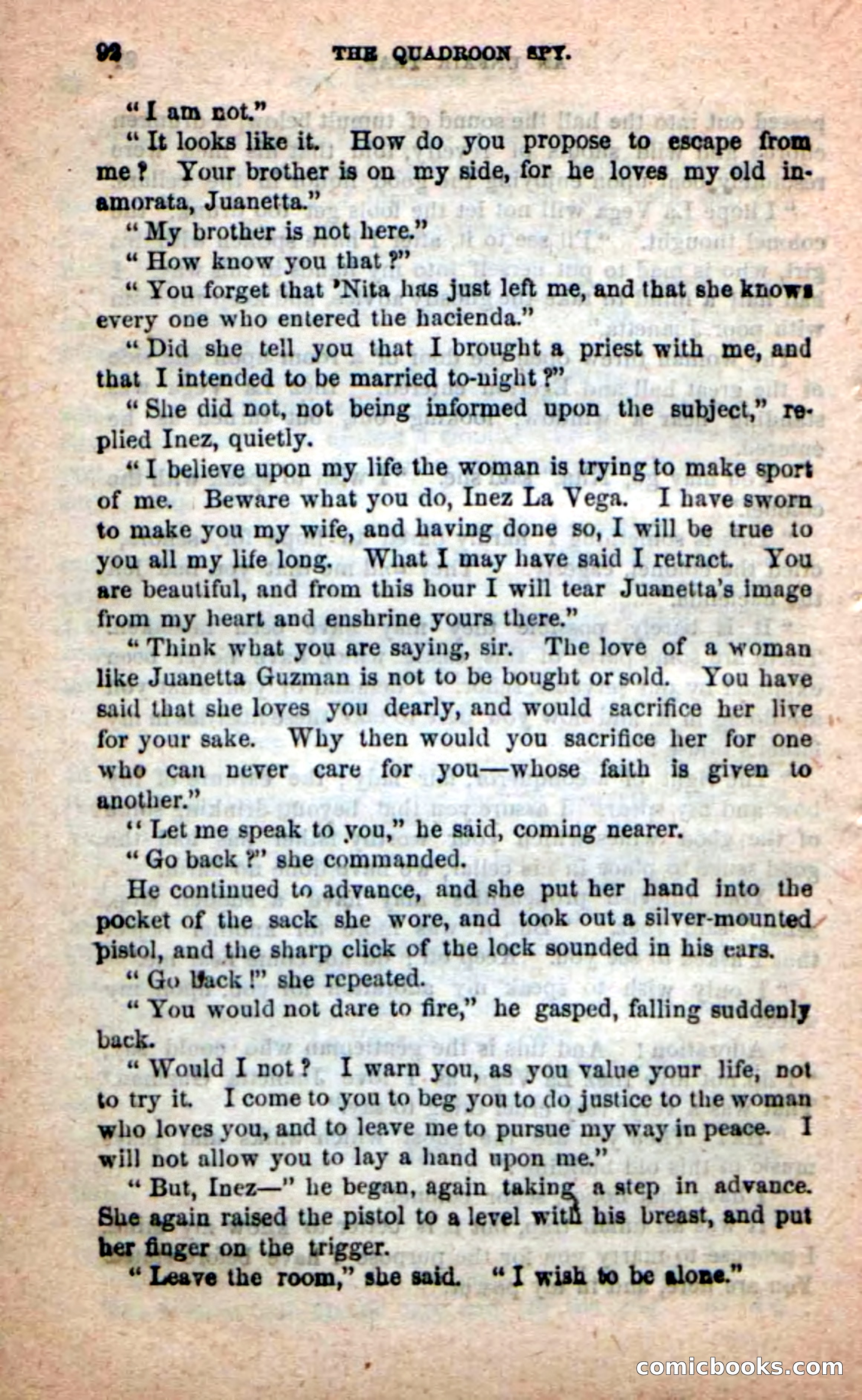Beadle's New Dime Novels: The Quadroon Spy — page 88 of 100