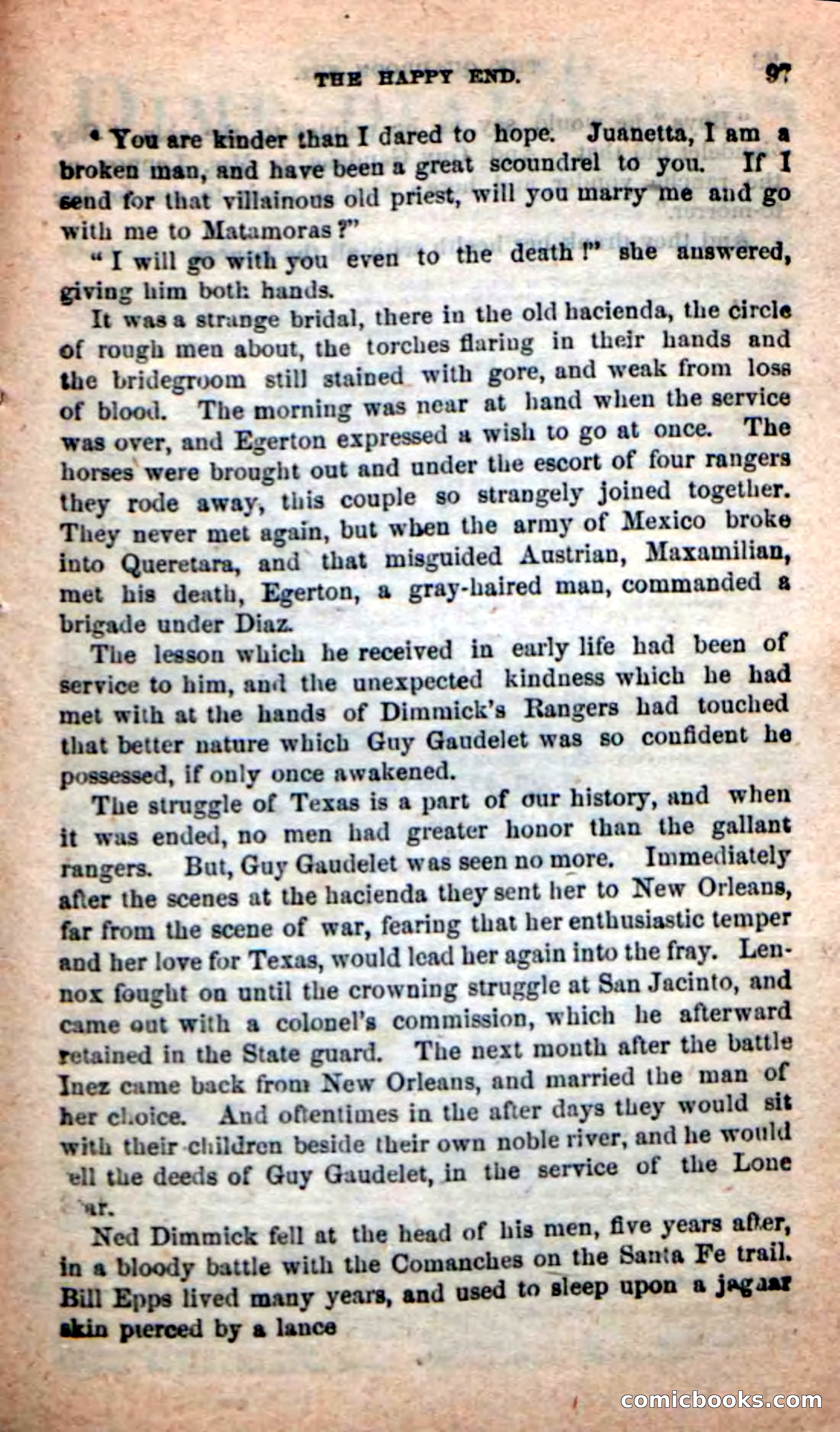 Beadle's New Dime Novels: The Quadroon Spy — page 93 of 100