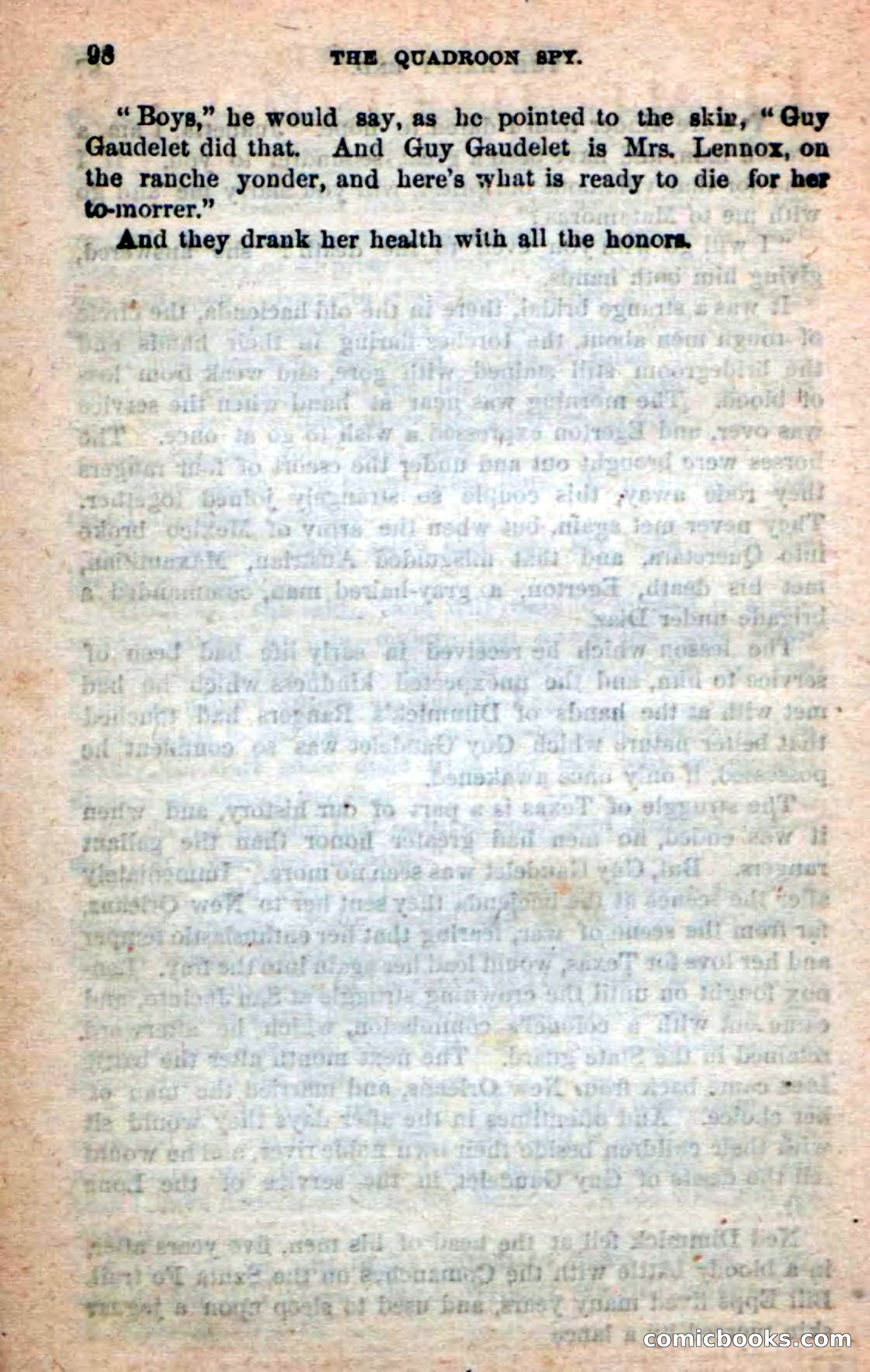 Beadle's New Dime Novels: The Quadroon Spy — page 94 of 100