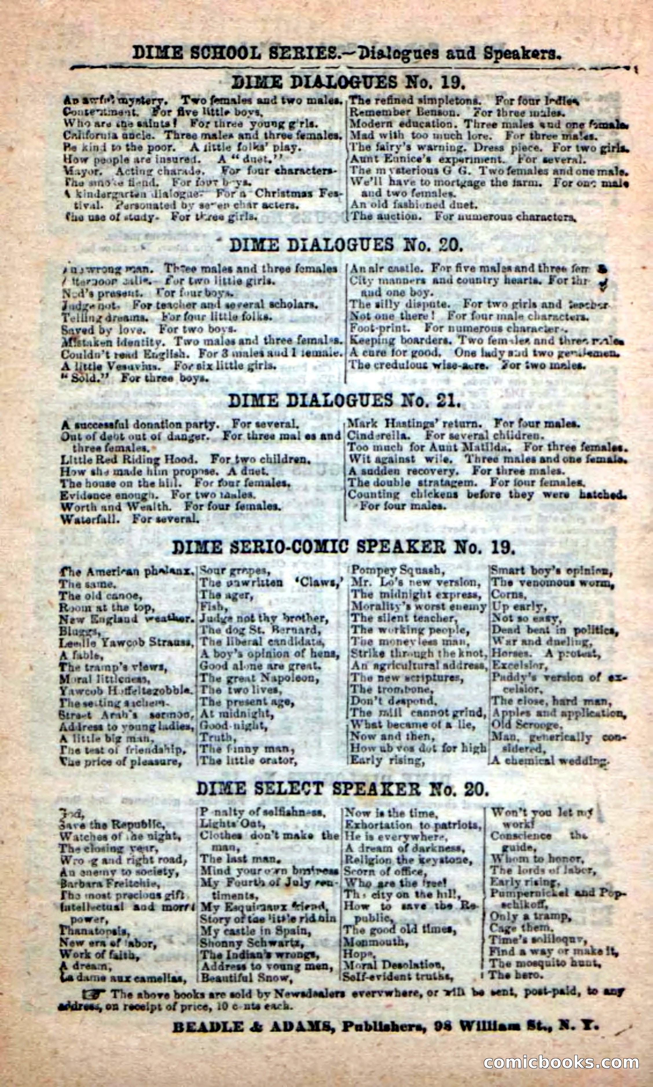 Beadle's New Dime Novels: The Quadroon Spy — page 98 of 100